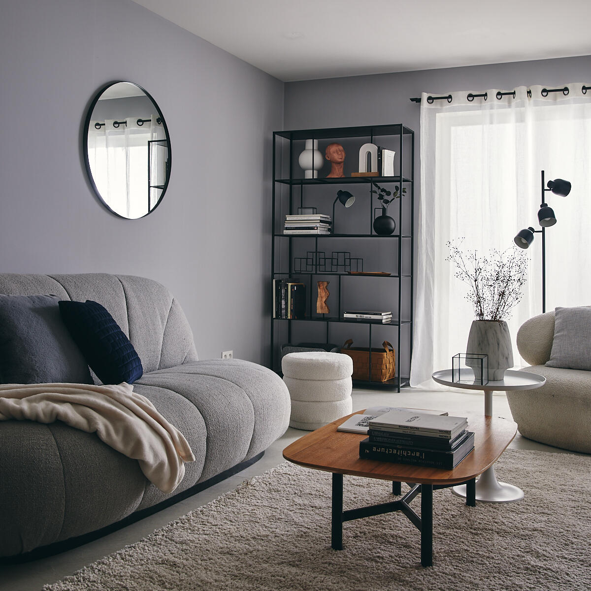 Tester de pintura salones y habitaciones LUXENS color granit 5 mate 75ml para paredes y techos - 6