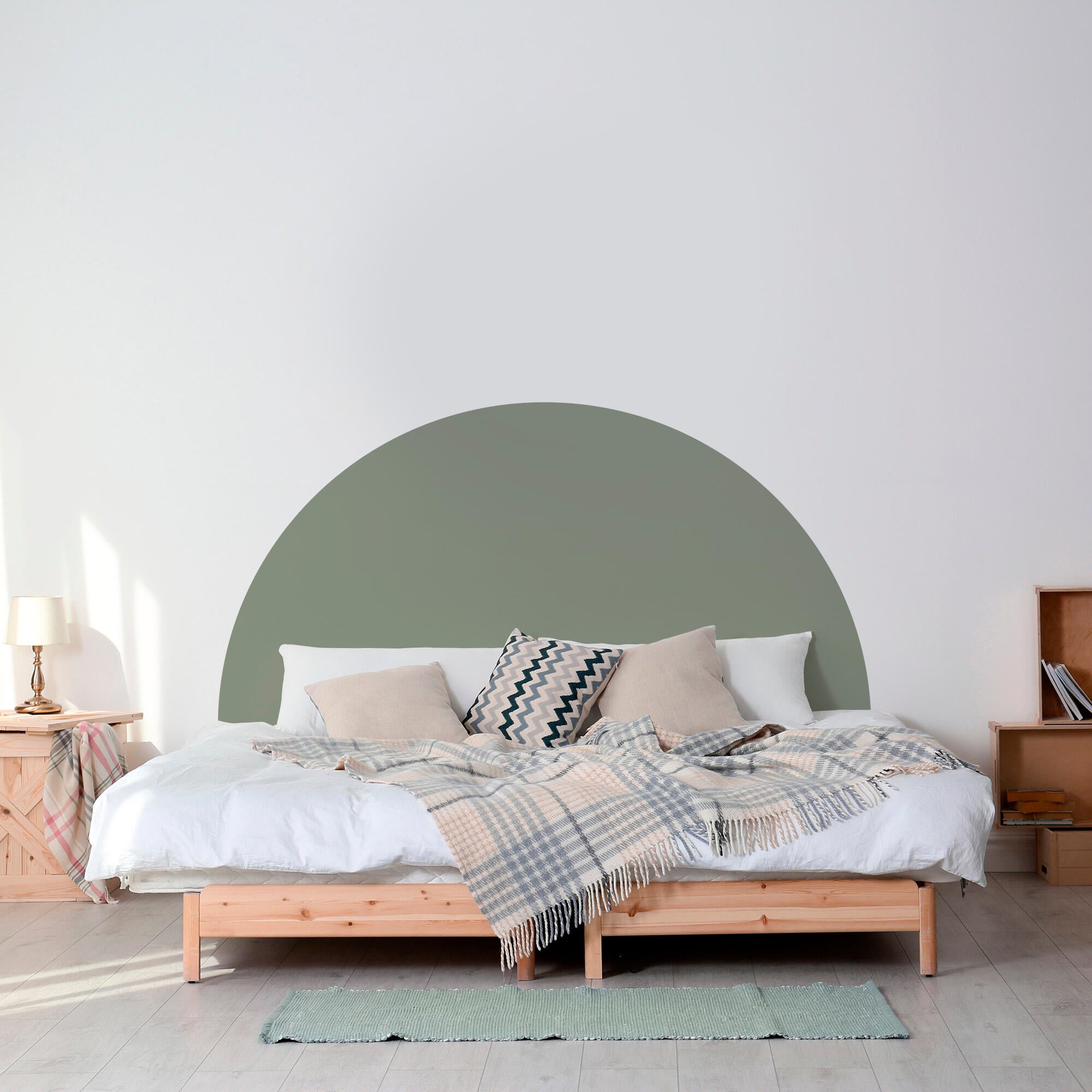 Arco pintado autoadhesivo verde vintage 200x132cm