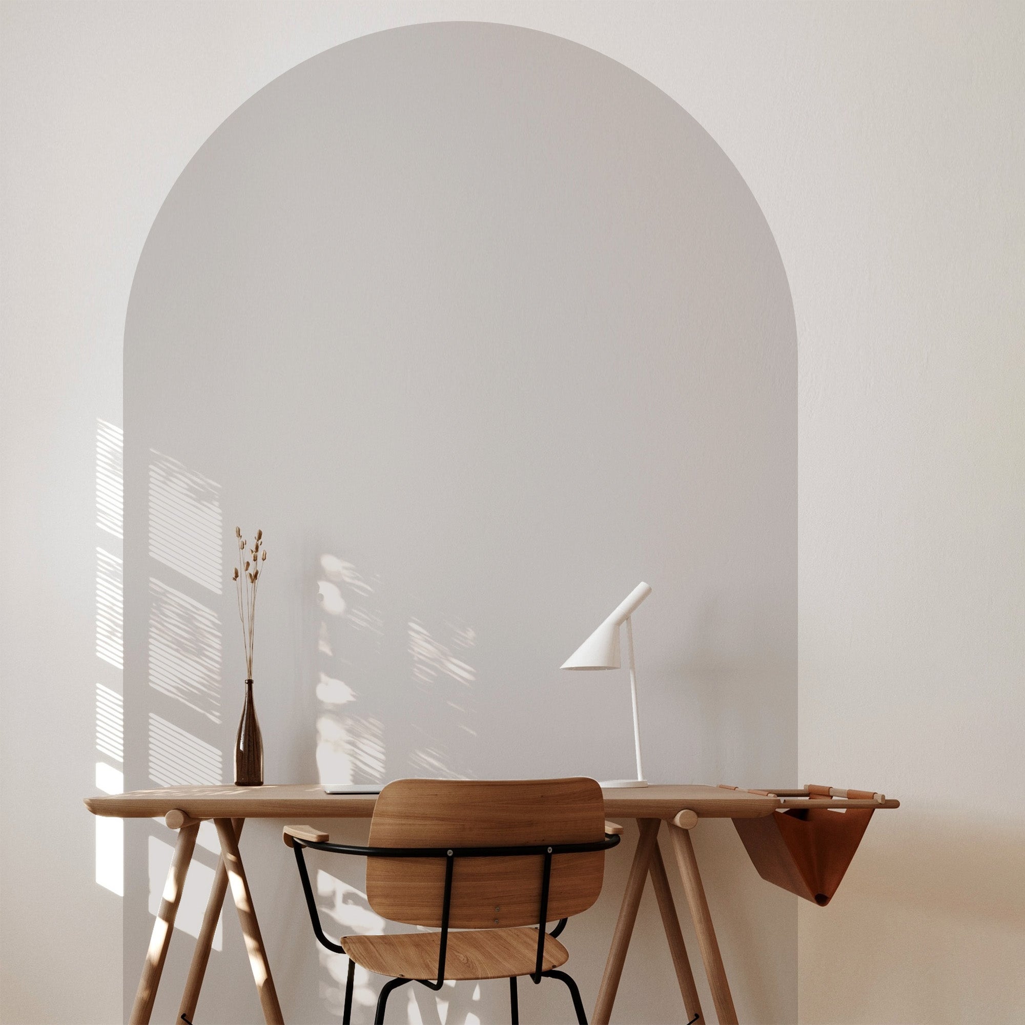 Arco pintado autoadhesivo gris 132x170cm