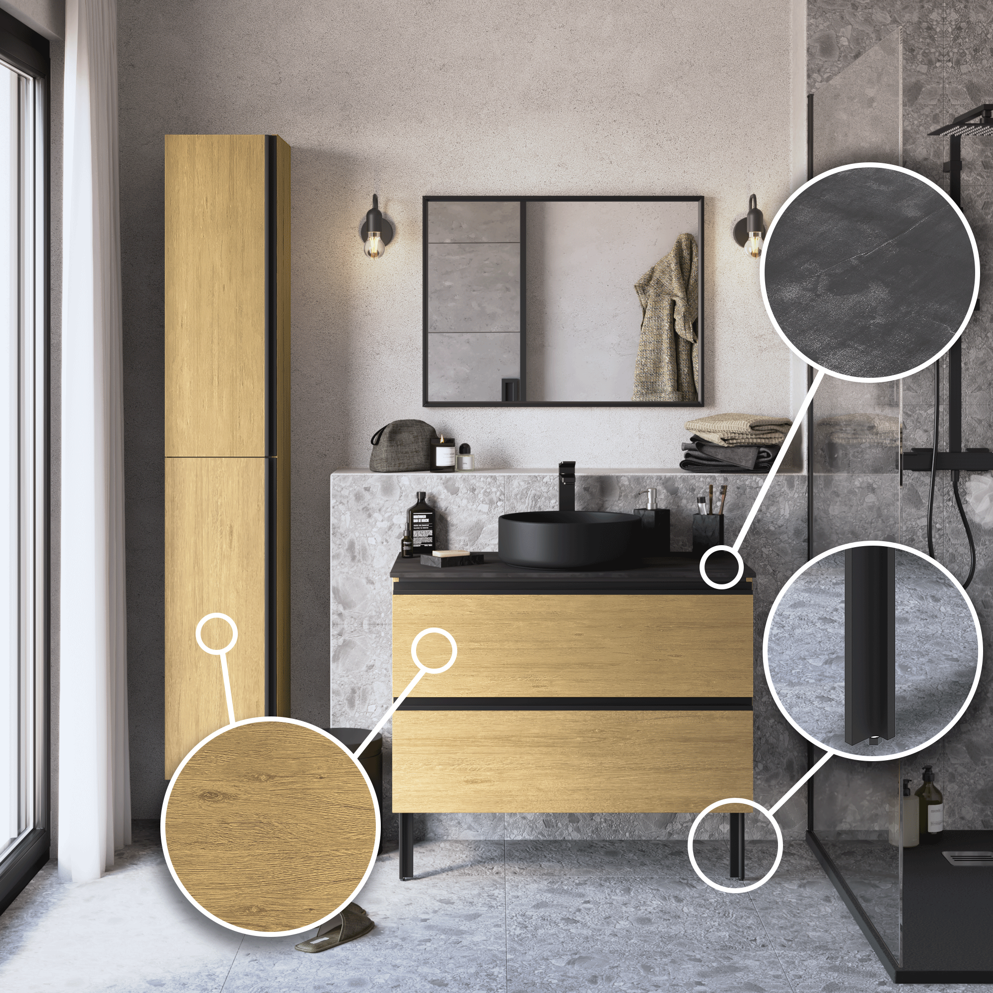 Pack mueble de baño Studio  - 1