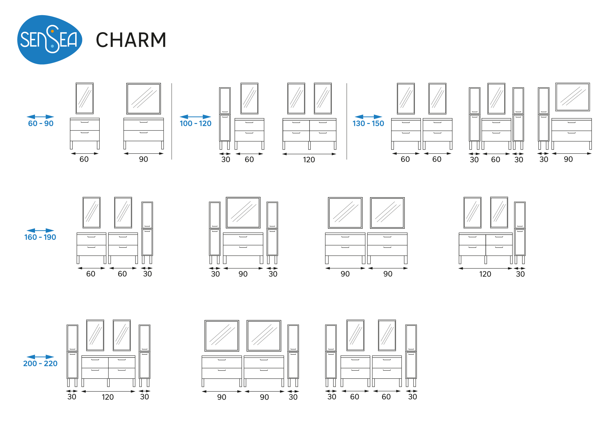 Miroir encadré l.45 x H.70 cm, SENSEA Charm - 7