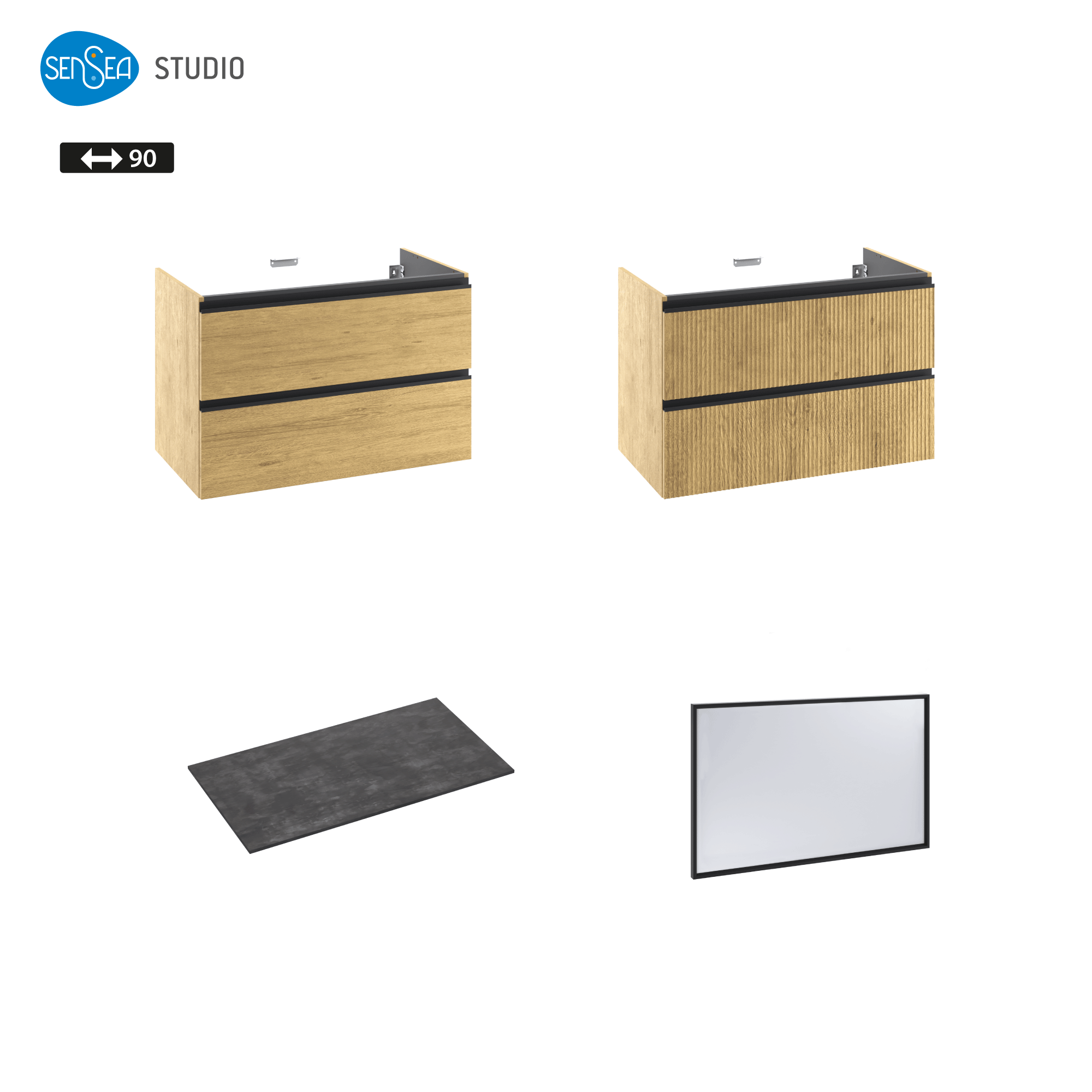 Szafka pod umywalkę Studio 90 Sensea - 14