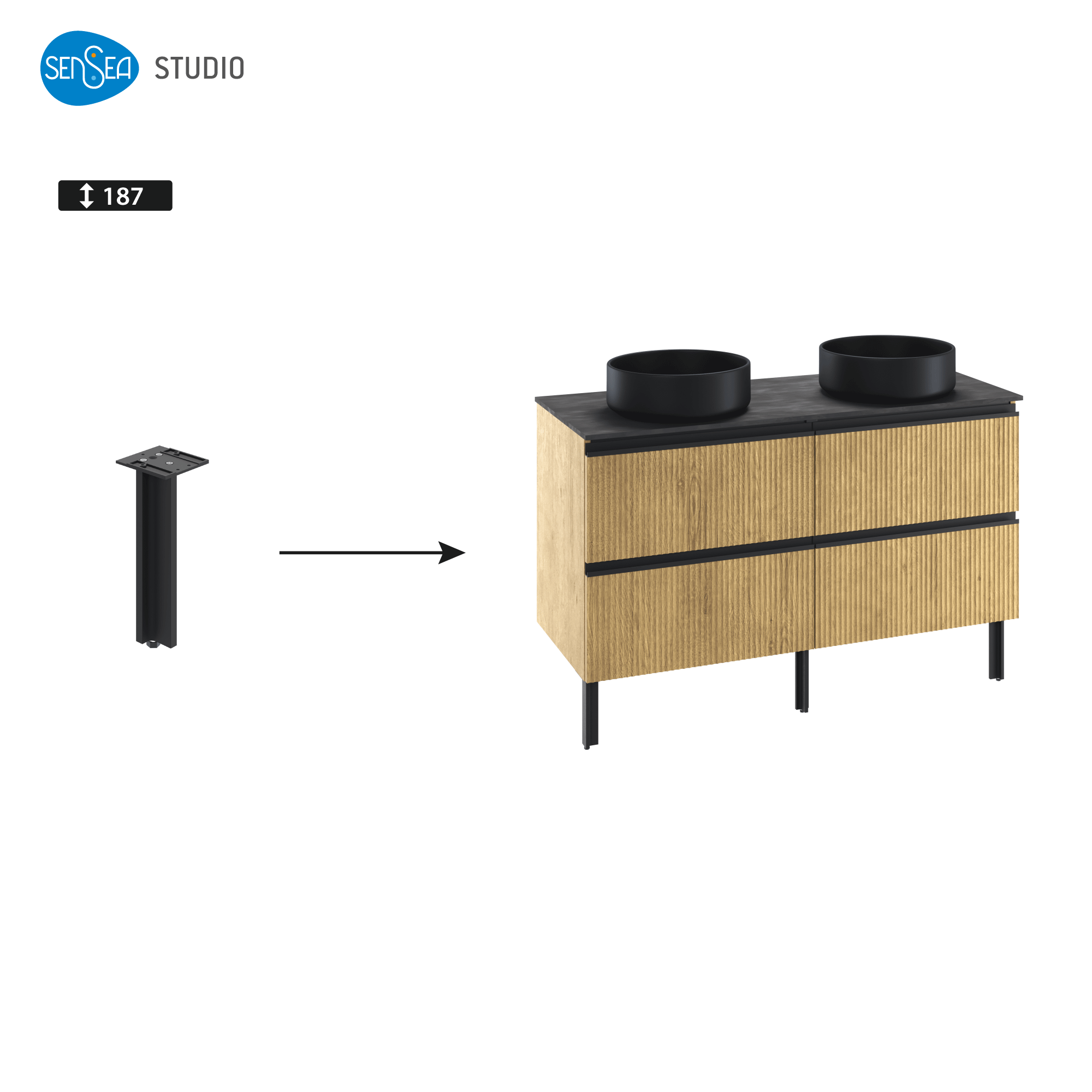 Noga Studio czarna 18.7 Inspire - 9