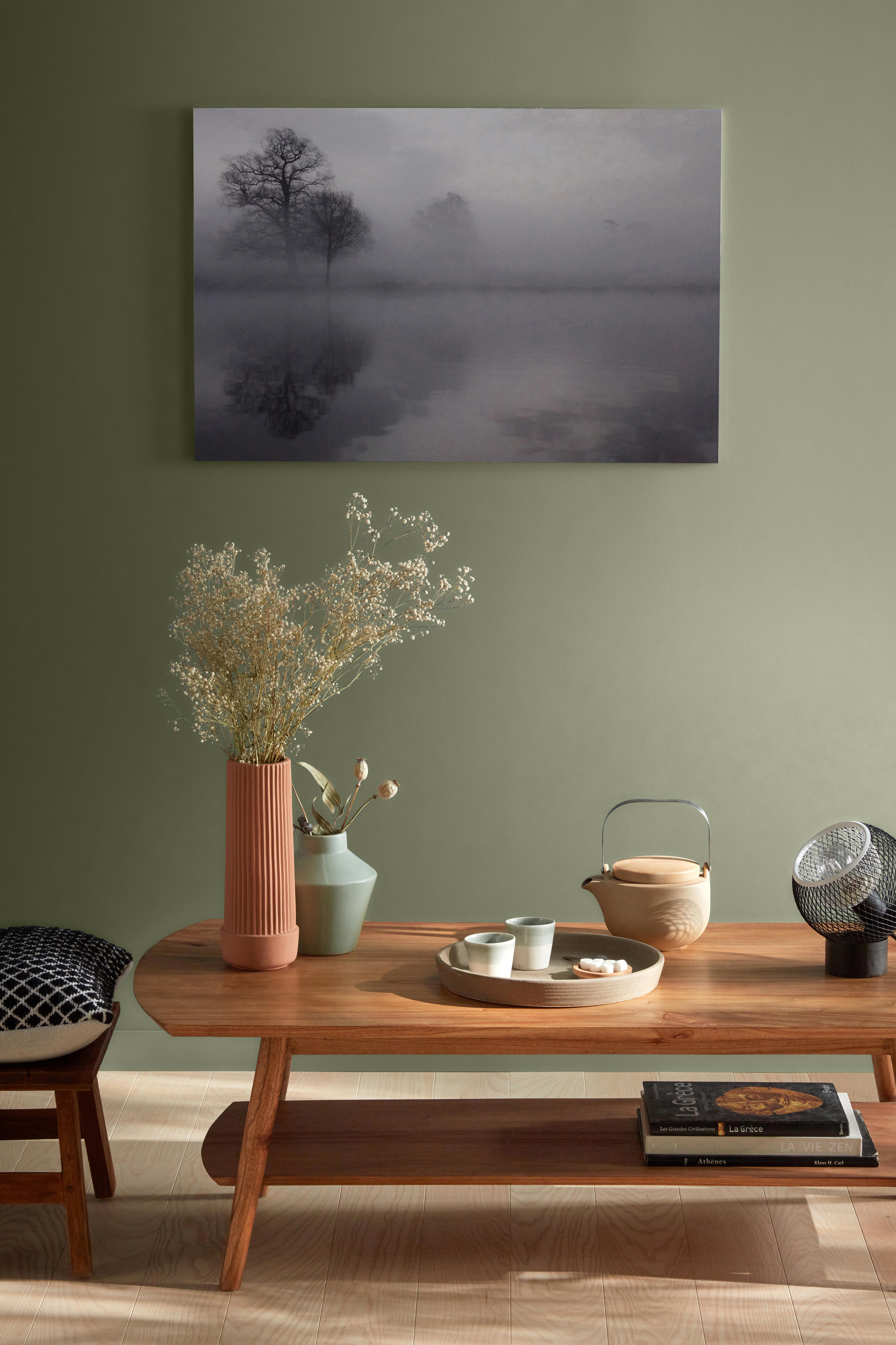 Pittura per interni per parete e soffitto super lavabile, LUXENS monomano verde forest 3 opaco, 2.5 L - 6