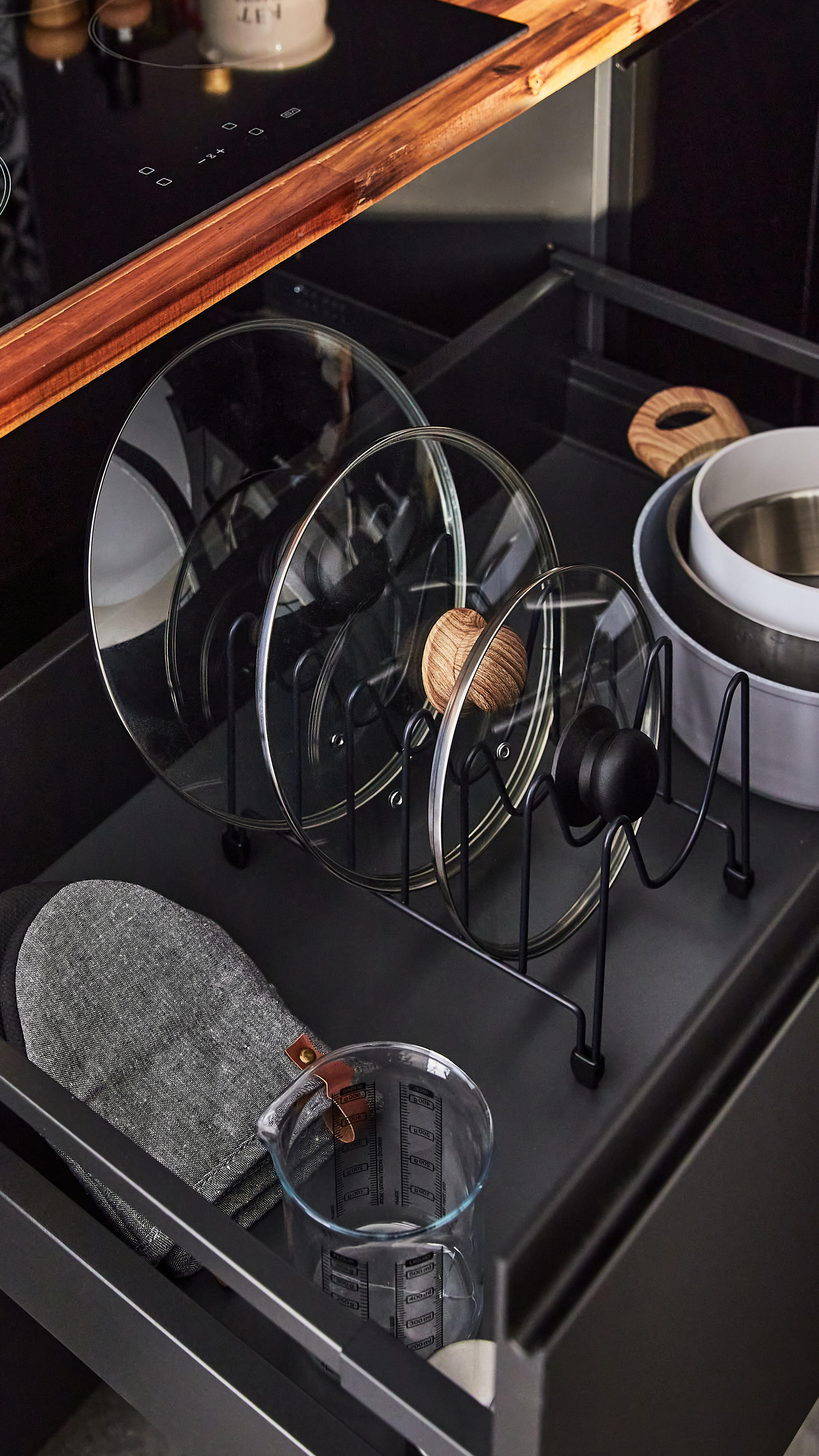 Organizador de tapas interior de mueble DELINIA 17.2 x25.5 x17 cm - 8