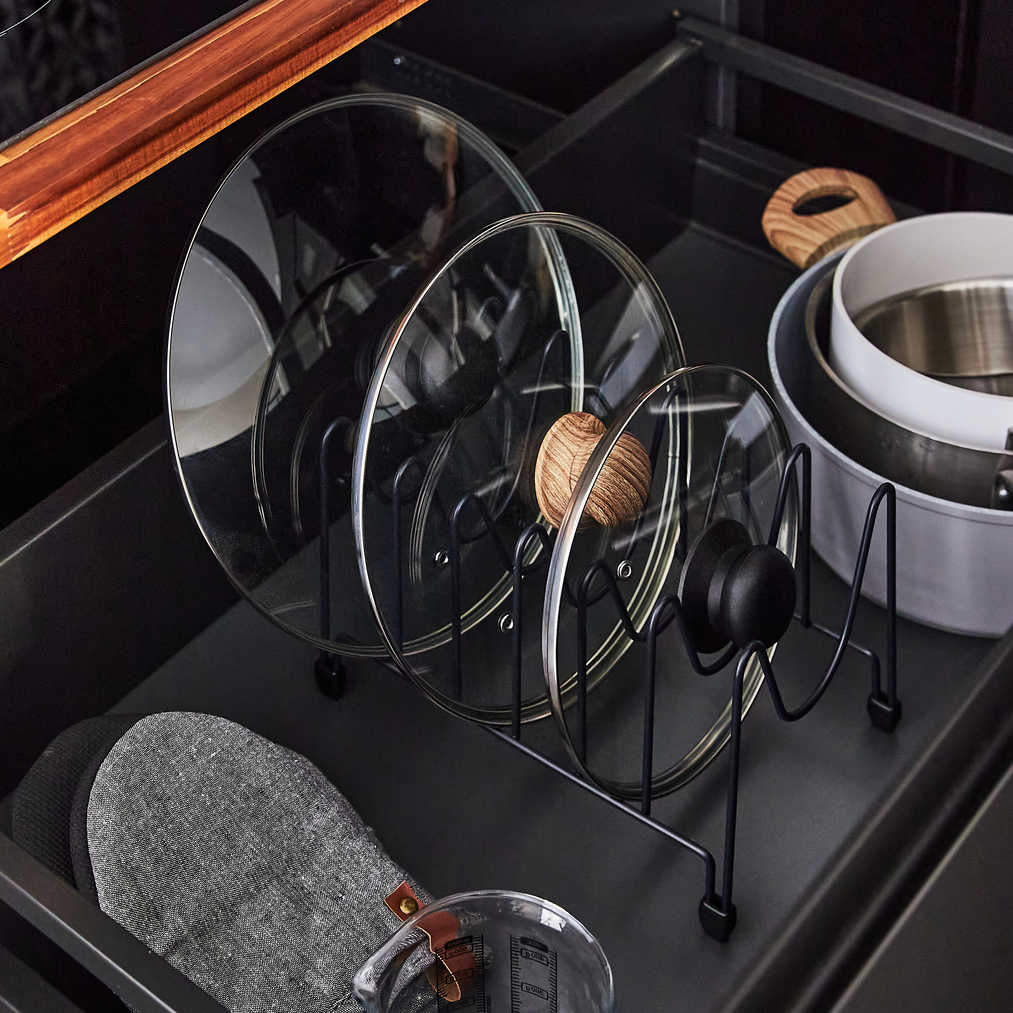 Organizador de tapas interior de mueble DELINIA 17.2 x25.5 x17 cm - 4