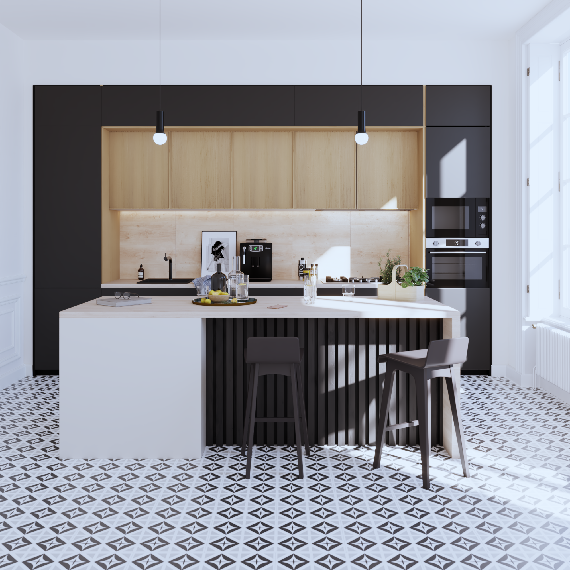 Porta de cozinha Delinia Malmo 40X77 cm carvalho - 10