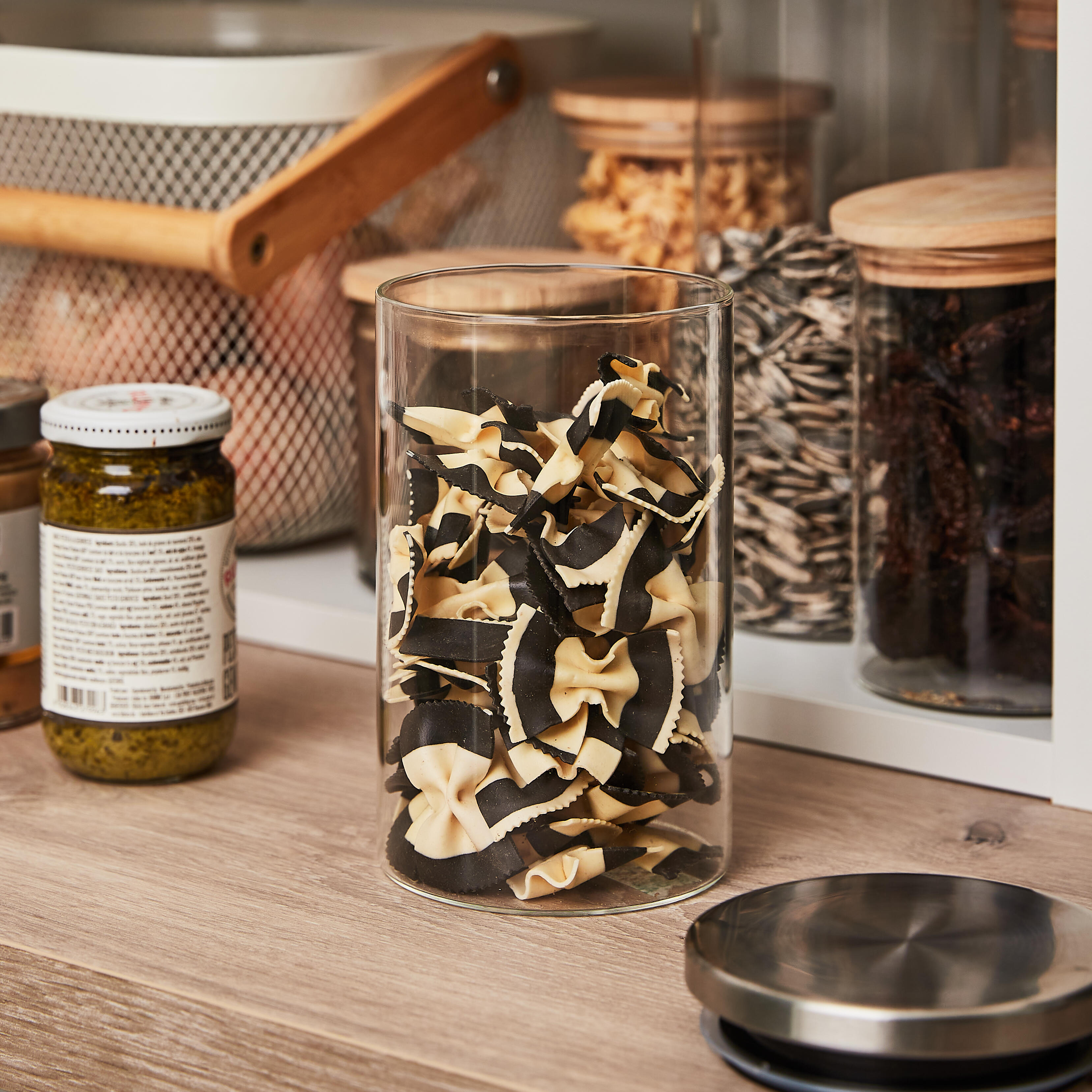 Bocal hermétique en verre et acier inoxydable, 0.86L DELINIA - 3