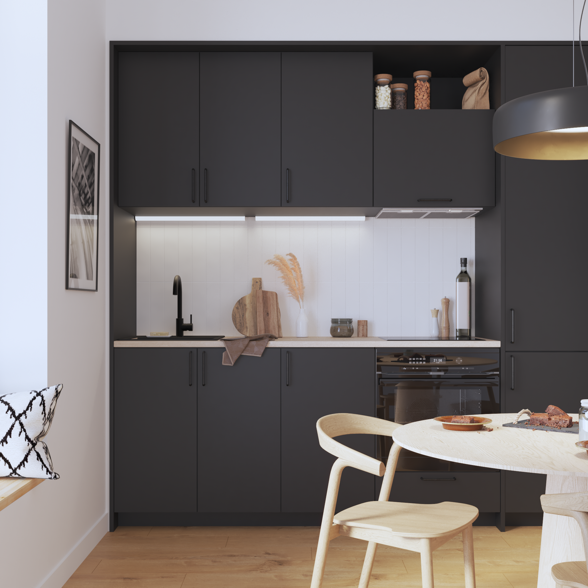 Front szuflady pod piekarnik FDB60/17 Vienne czarny Delinia iD - 5