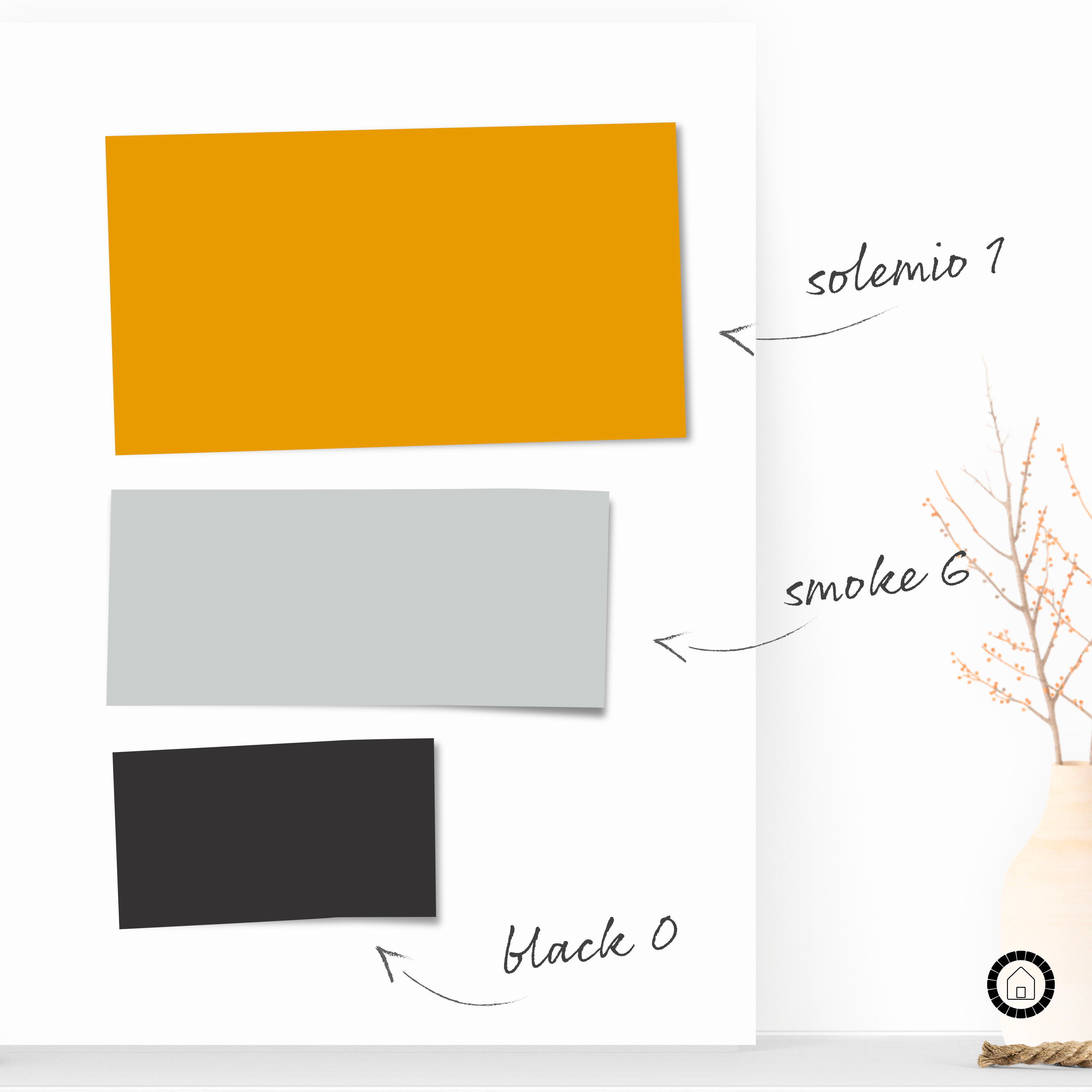 Pittura per interni per parete e soffitto lavabile, LUXENS murale giallo solemio 1 opaco, 2.5 L - 7