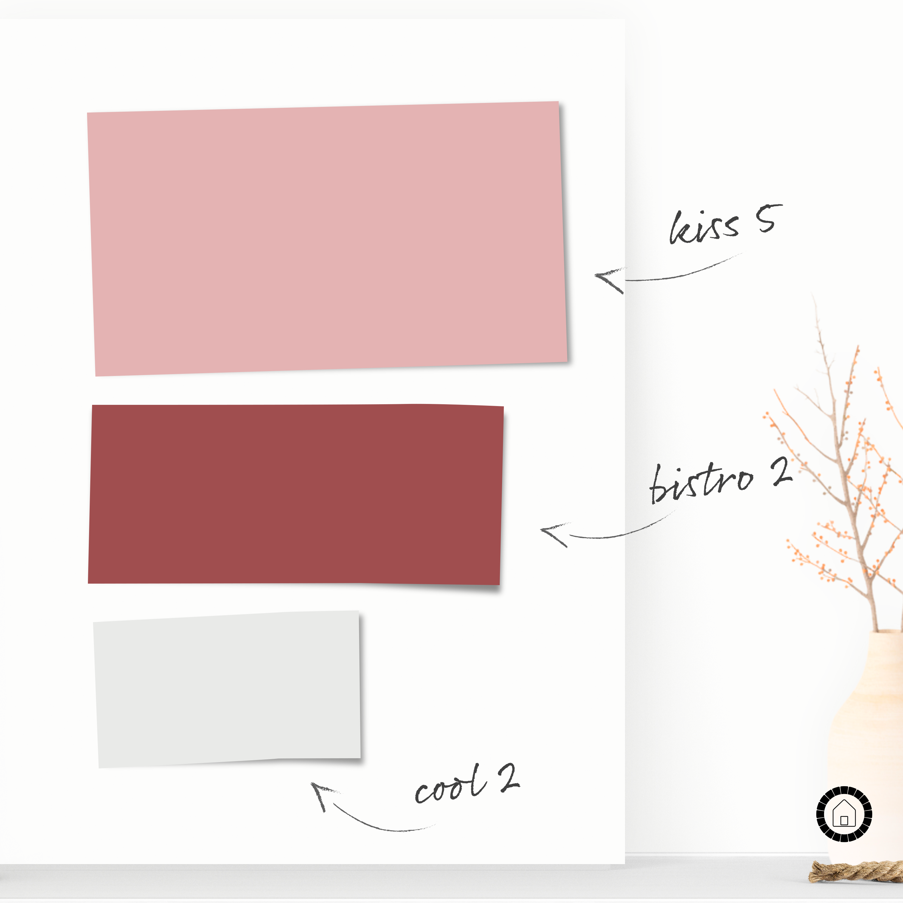 Pittura per interni per parete e soffitto lavabile, LUXENS murale rosa kiss 5 opaco, 1 L - 5