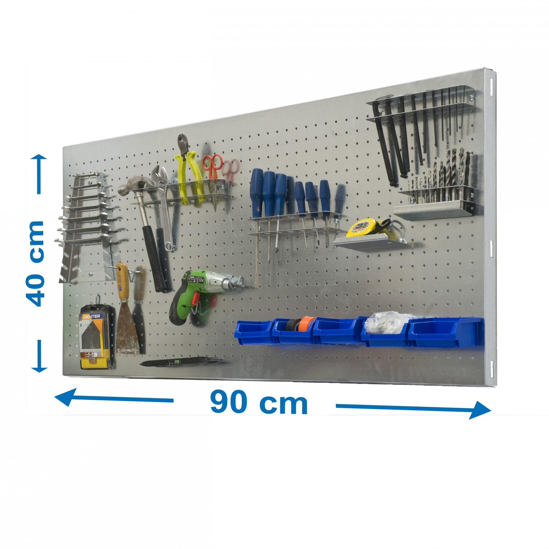 Painel de ferramentas 90X40 cm aço galvanizado Simonwork Kit Panelclick - 5