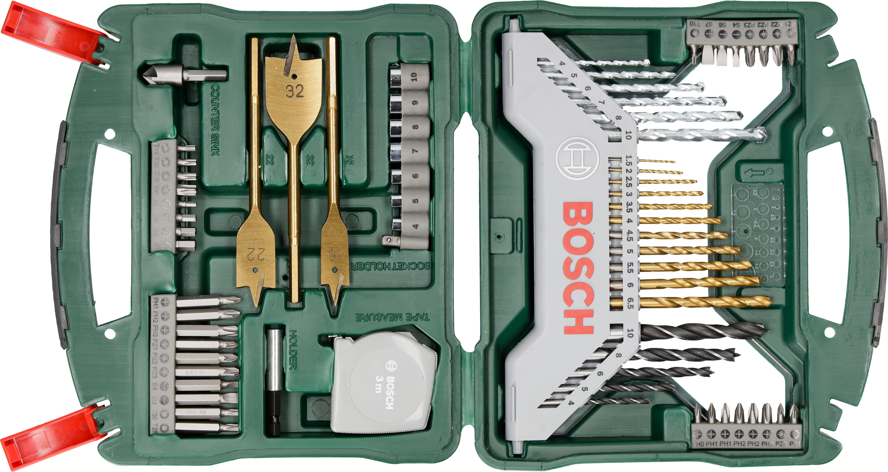 Coffret X-Line 70 pièces de perçage / vissage BOSCH 2607019329, Diam.4 à 10 mm - 5