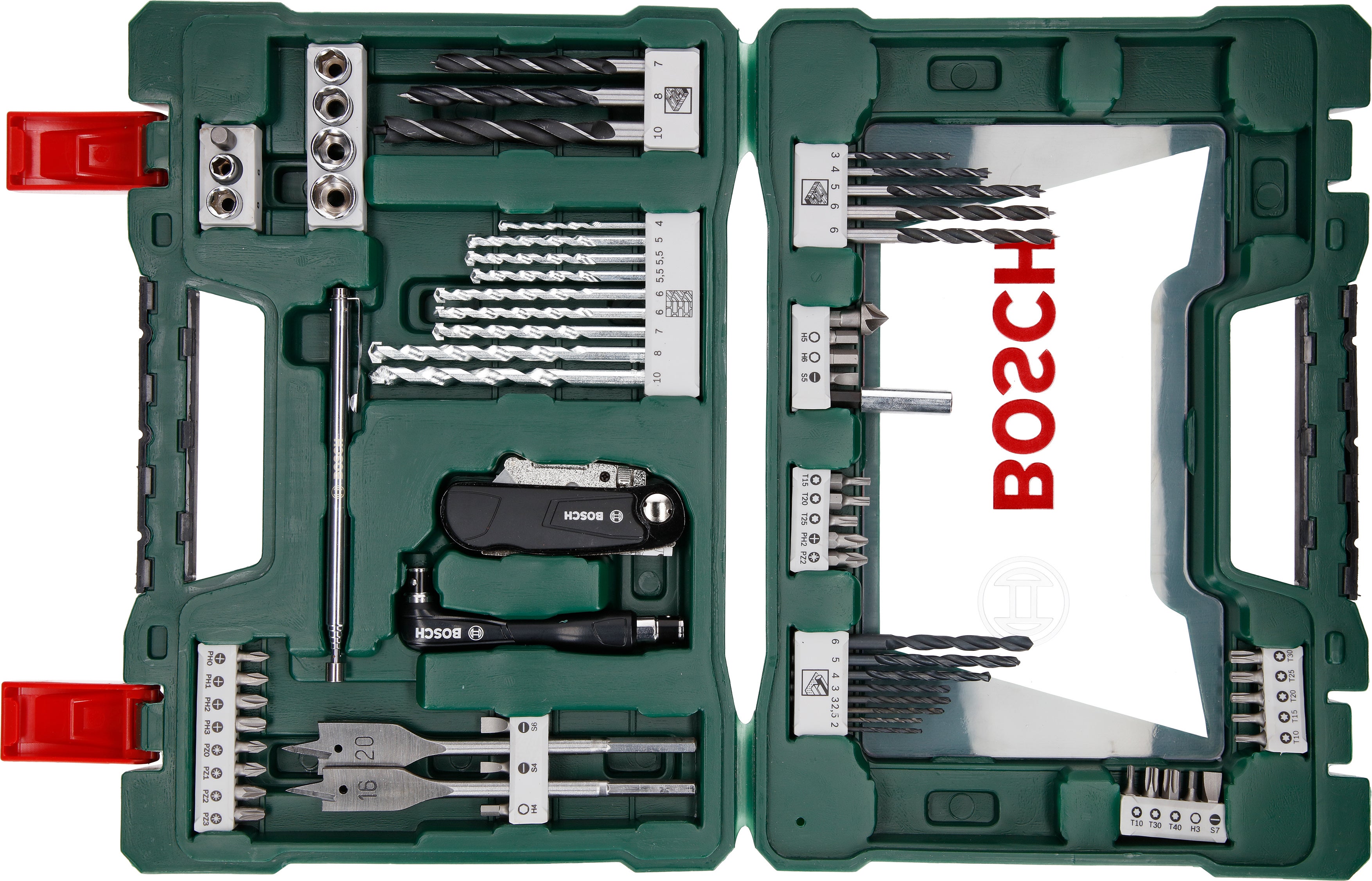 Coffret d'embouts de vissage et de forets pour multimatériaux, BOSCH, 68 pièces - 4
