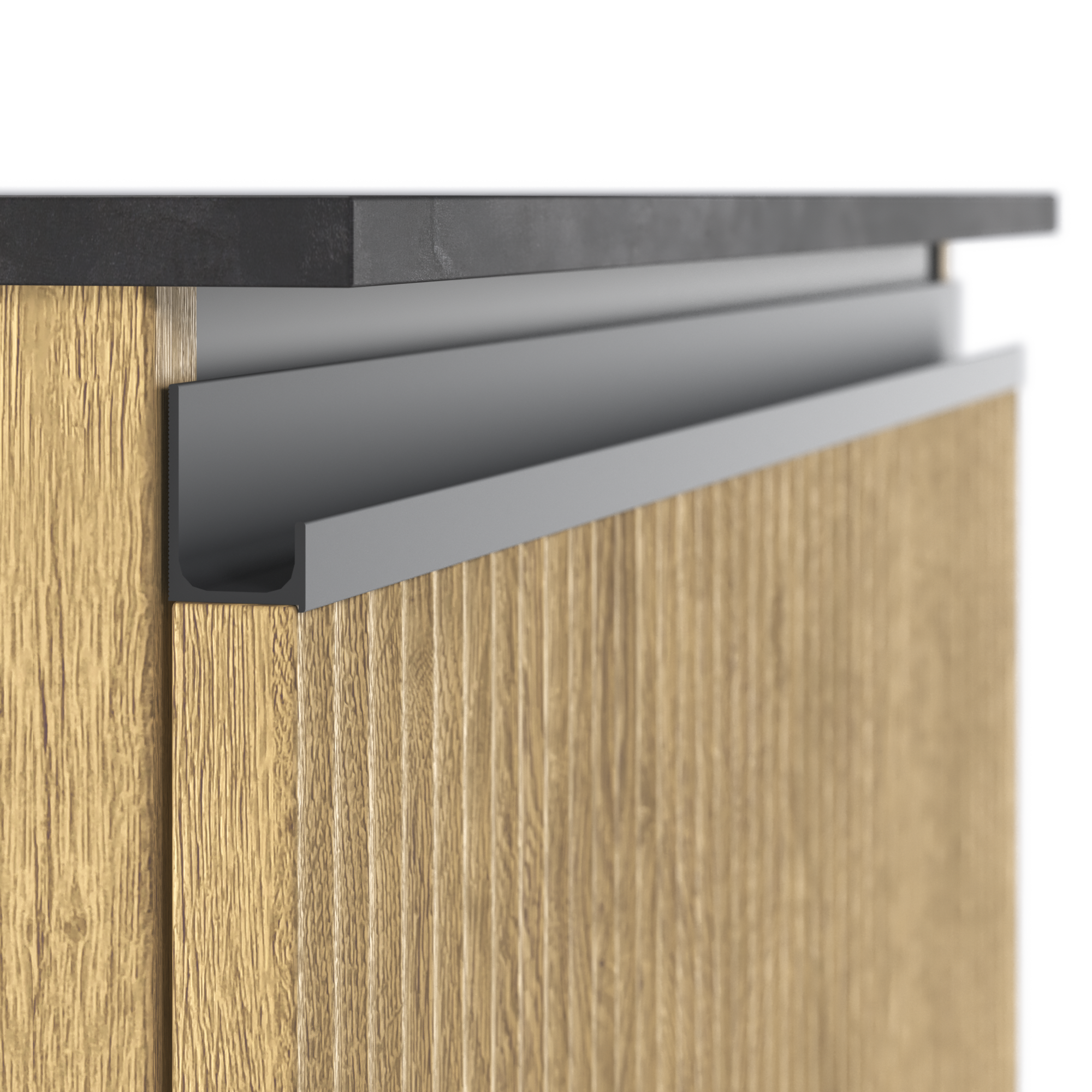 Meuble sous-vasque 2t l.90 x H.58 x P.48.1 cm imit chêne strié Studio - 11