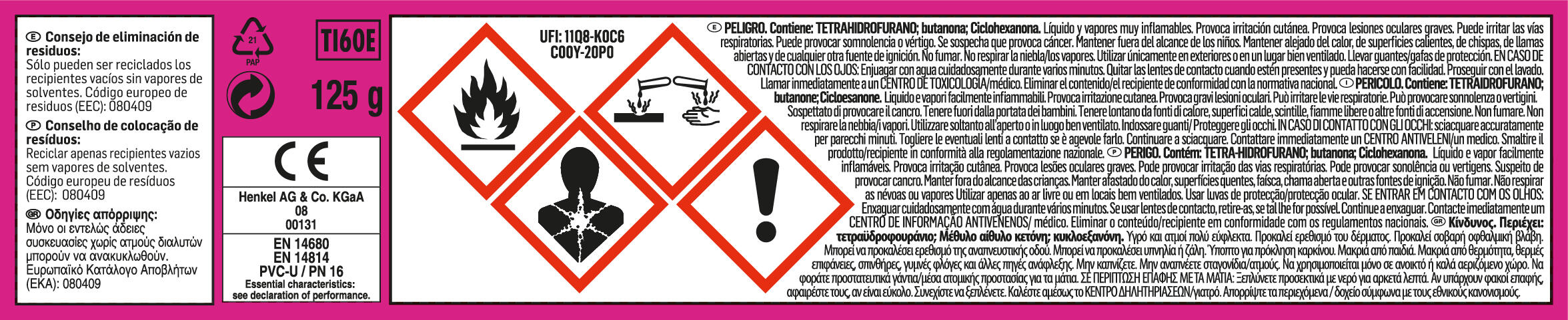 Colla per ricostruire TANGIT trasparente 125 ml - 5