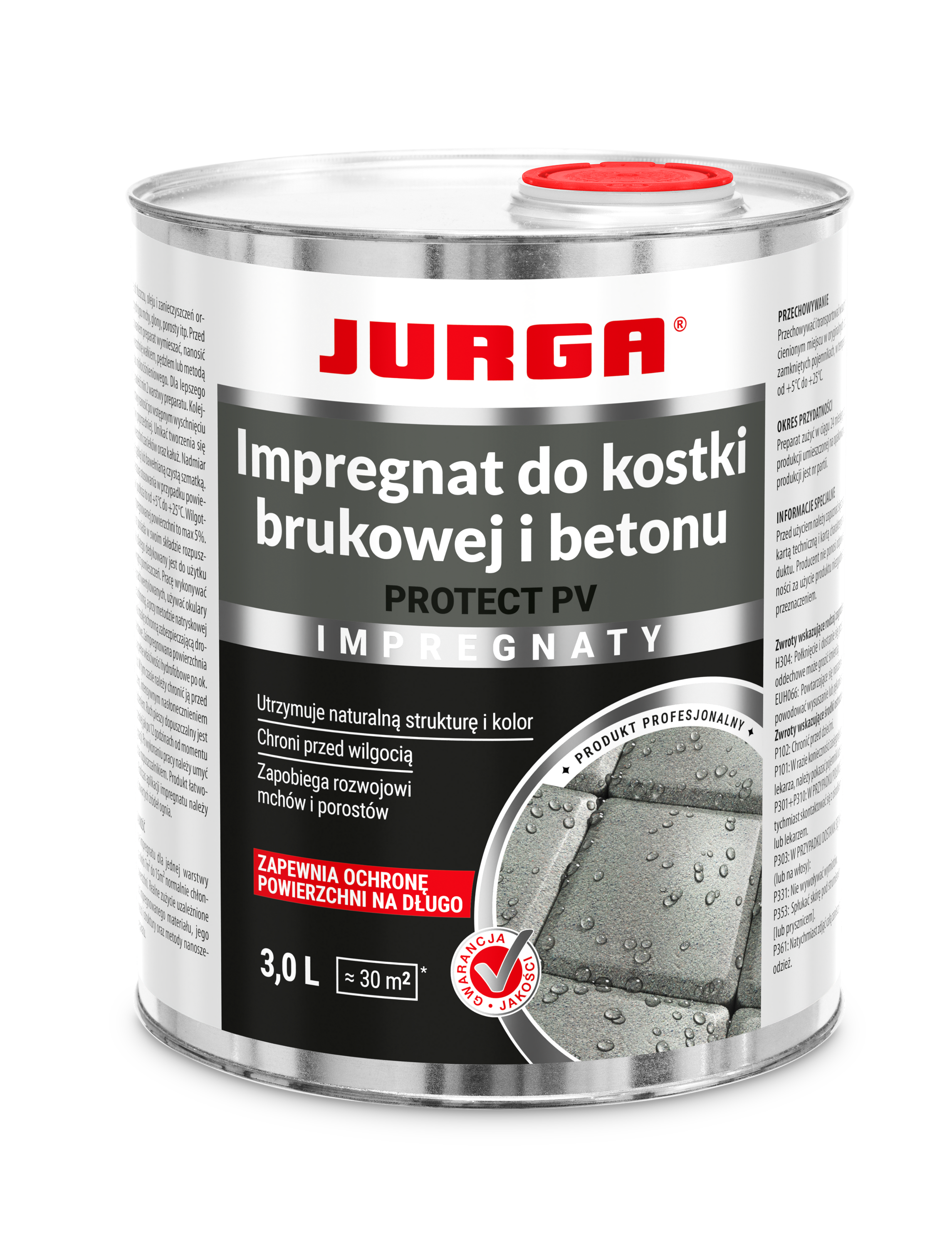 Impregnat do kostki brukowej i betonu Protect PV 3 l Jurga