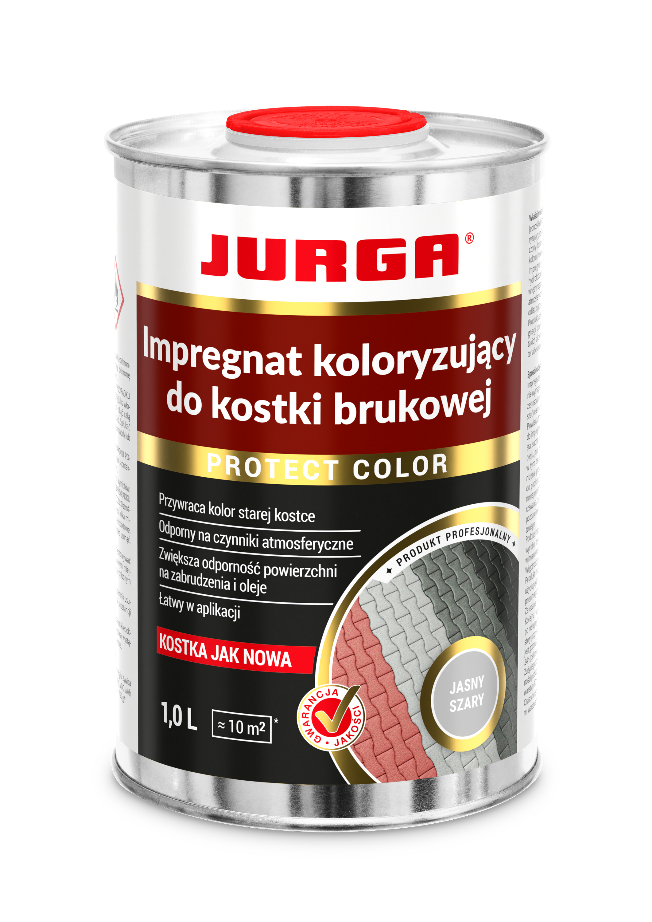 Impregnat do kostki brukowej Protect Color szary 1 l Jurga