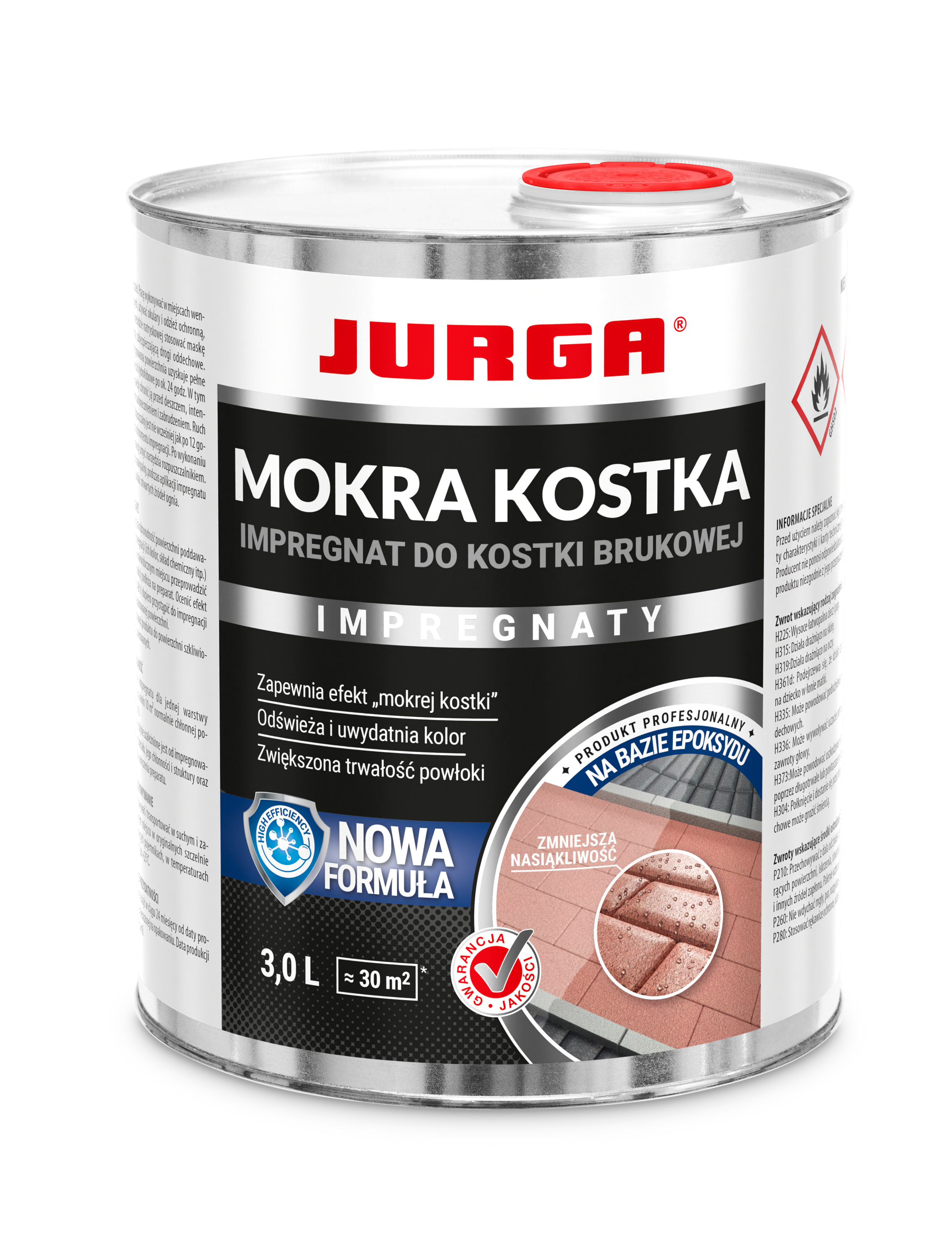 Mokra kostka impregnat do kostki brukowej i betonu 3 l Jurga