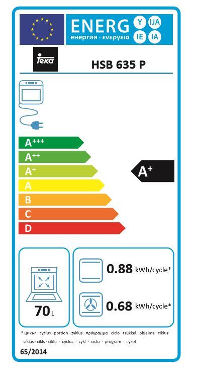 Forno de encastrar multifunções 59.5 x 53.7 x  59.5 cm cinza Teka HSB 635 - 3