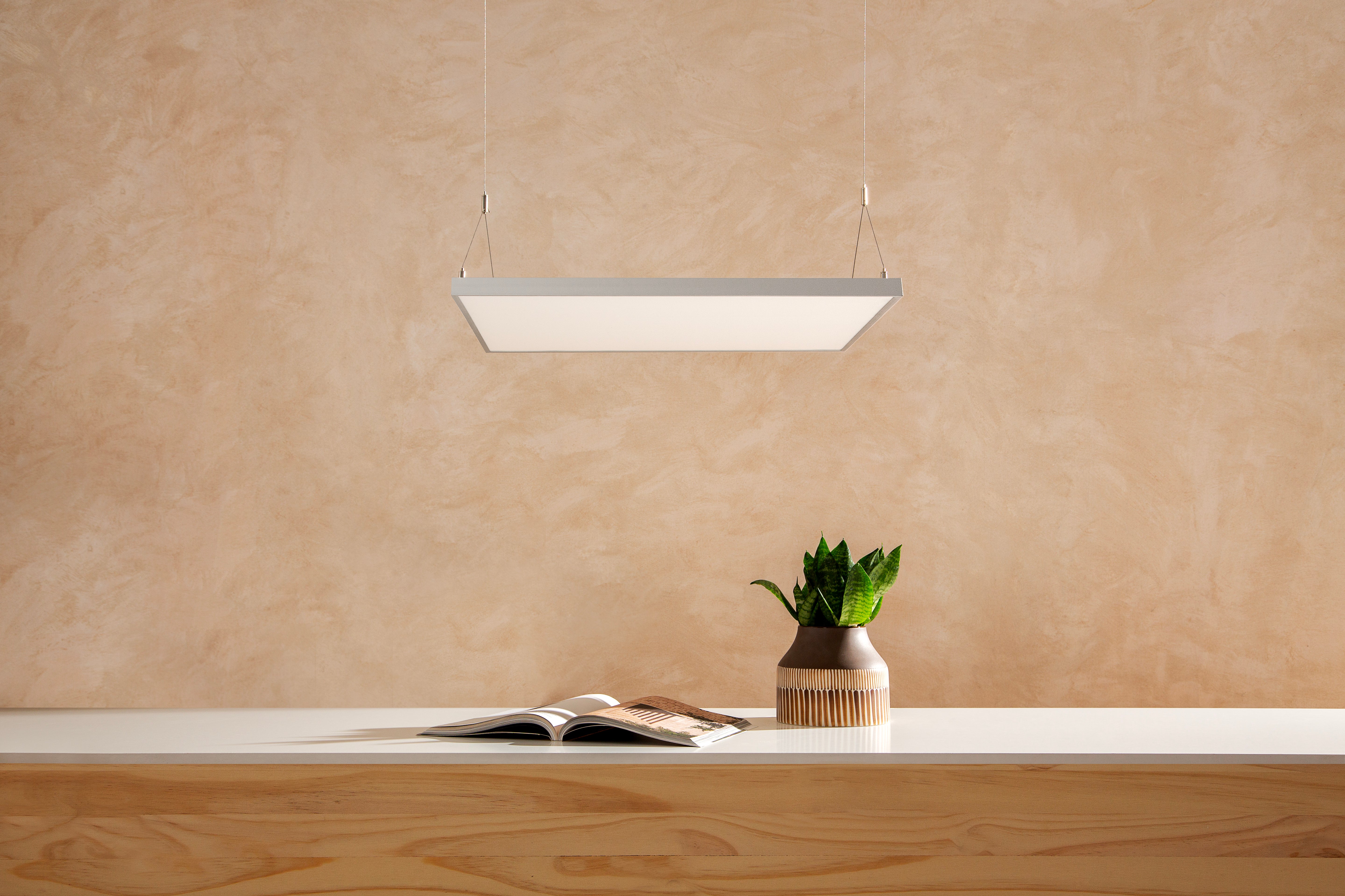 Fondo luminoso ADA para mueble alto de cocina: Base con luz LED