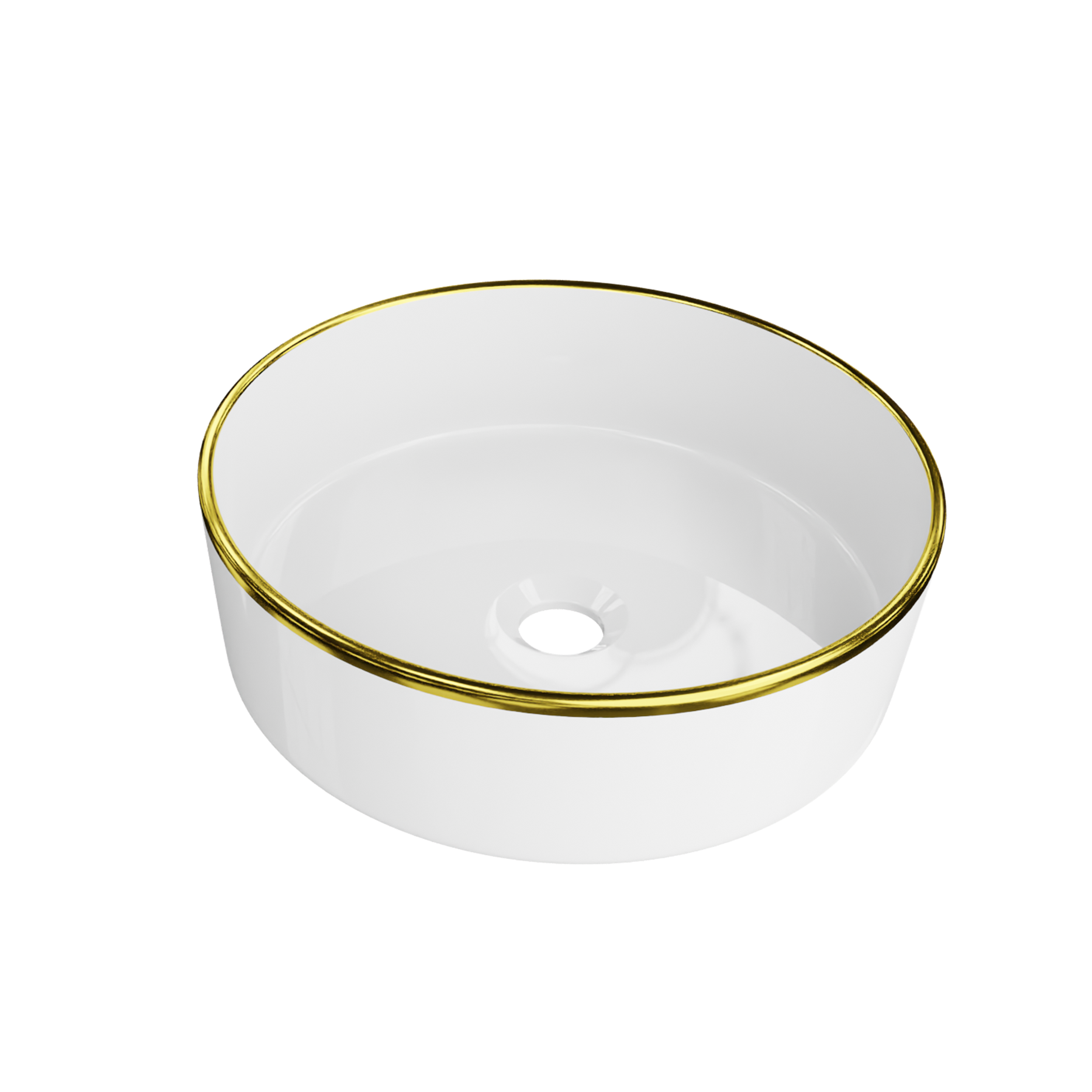 Umywalka Elvira Gold Line Slim 37 X 37 X 12