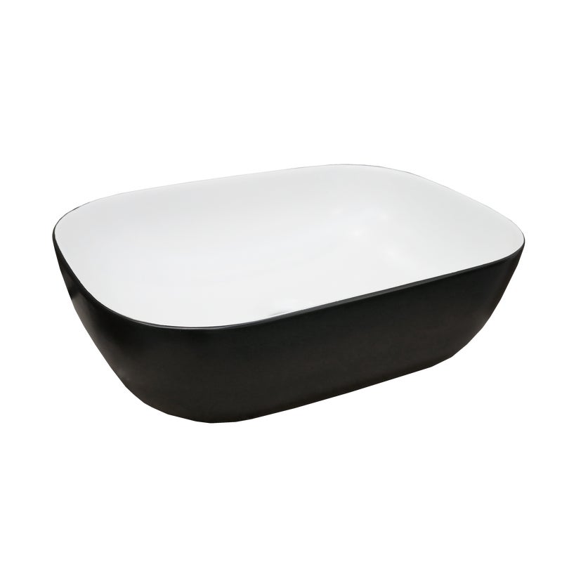 Umywalka Gulia White/Black 46 X 32.5