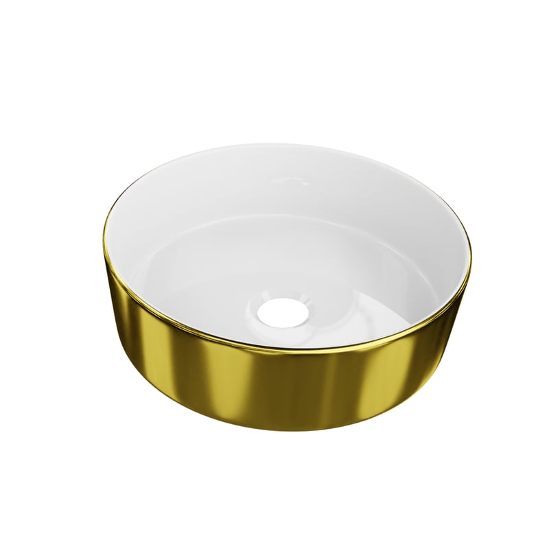 Umywalka Elvira Gold Slim 37 X 37 X 12