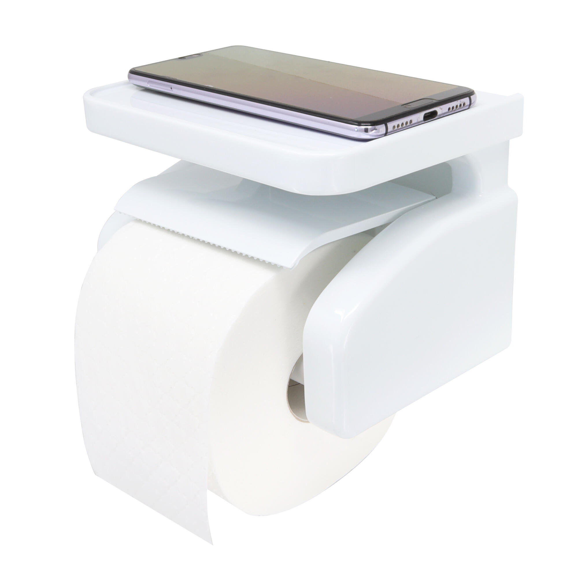 Portarrollos de papel higiénico basic blanco ventosa