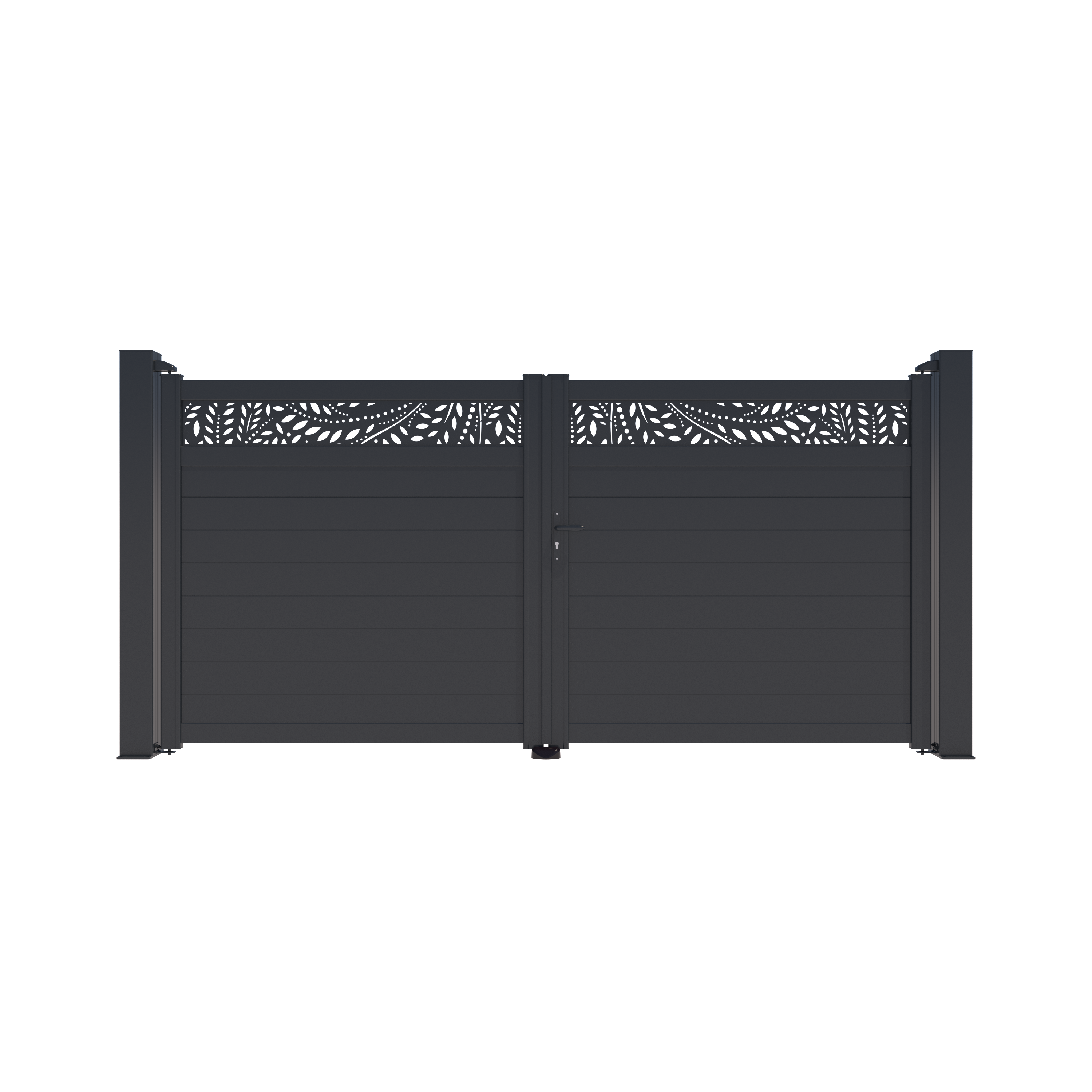 Cancela aluminio 170x351cm