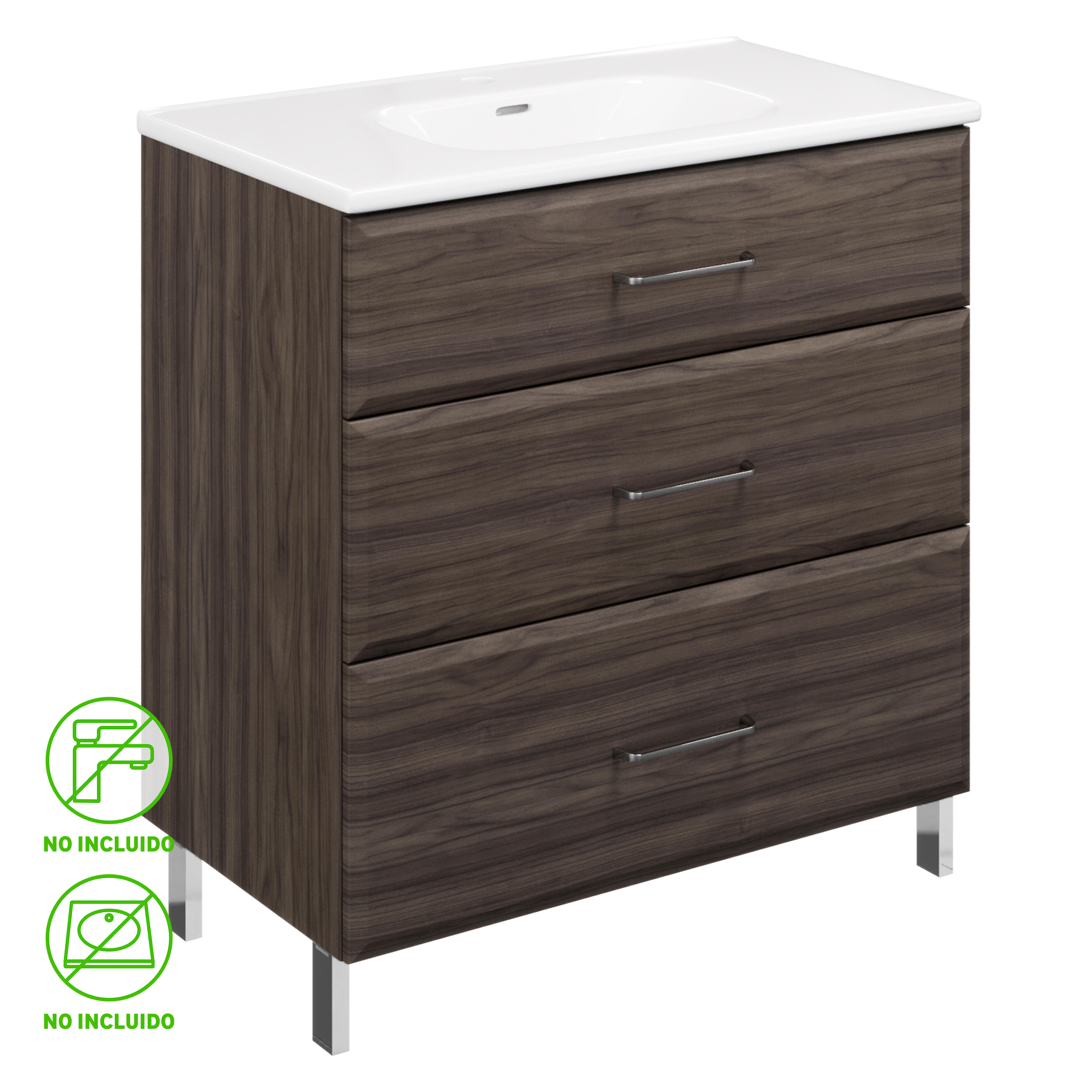 Mueble de baño opale2 imitación roble natural 79.5x45.2 cm