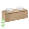 Mueble de baño Nature roble 120x48 cm (lavabo no incluido)
