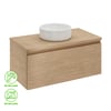 Mueble de baño Nature roble 90x48 cm (lavabo no incluido)