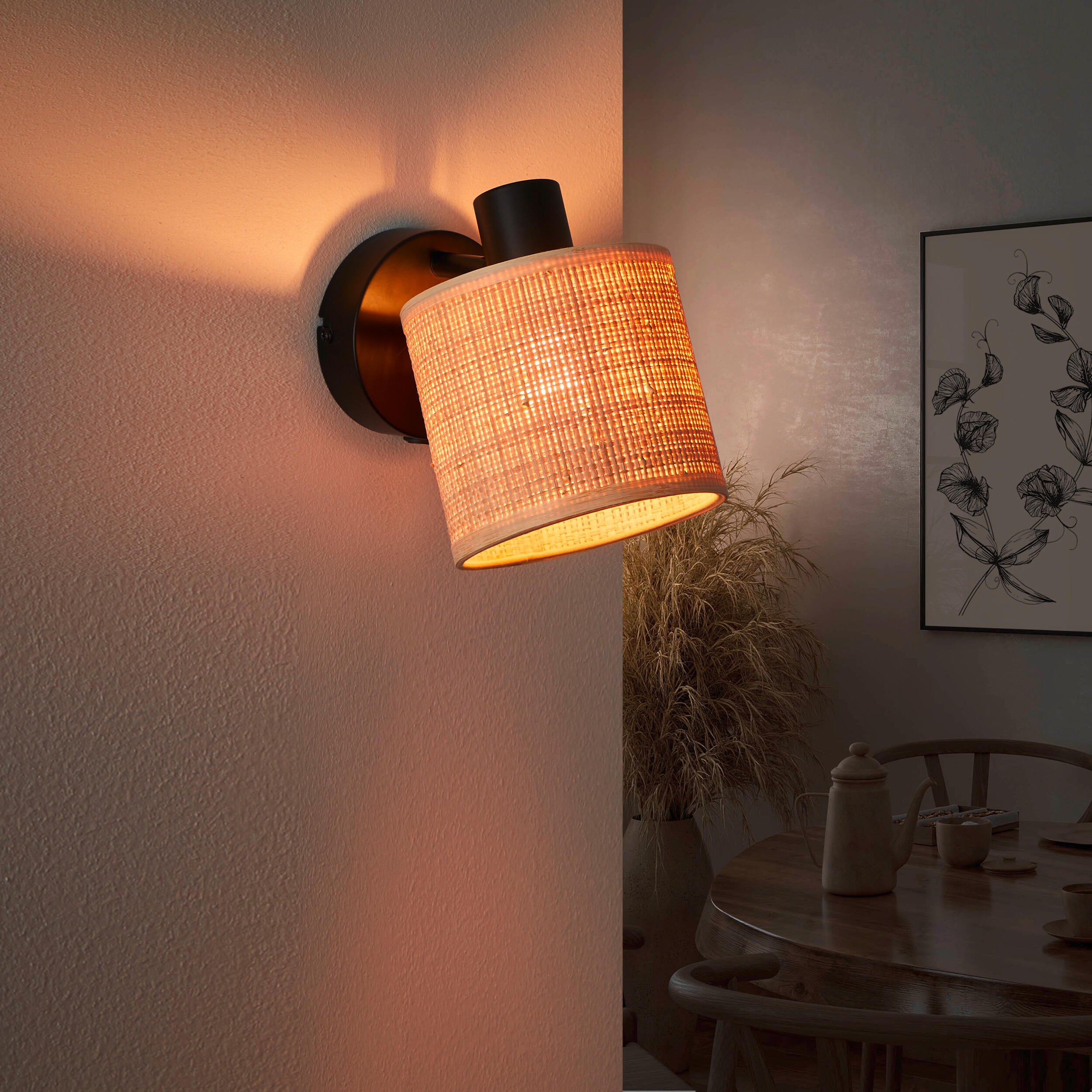 Foco decorativo INSPIRE CARVI E14 17cm 1 luz preto - 21