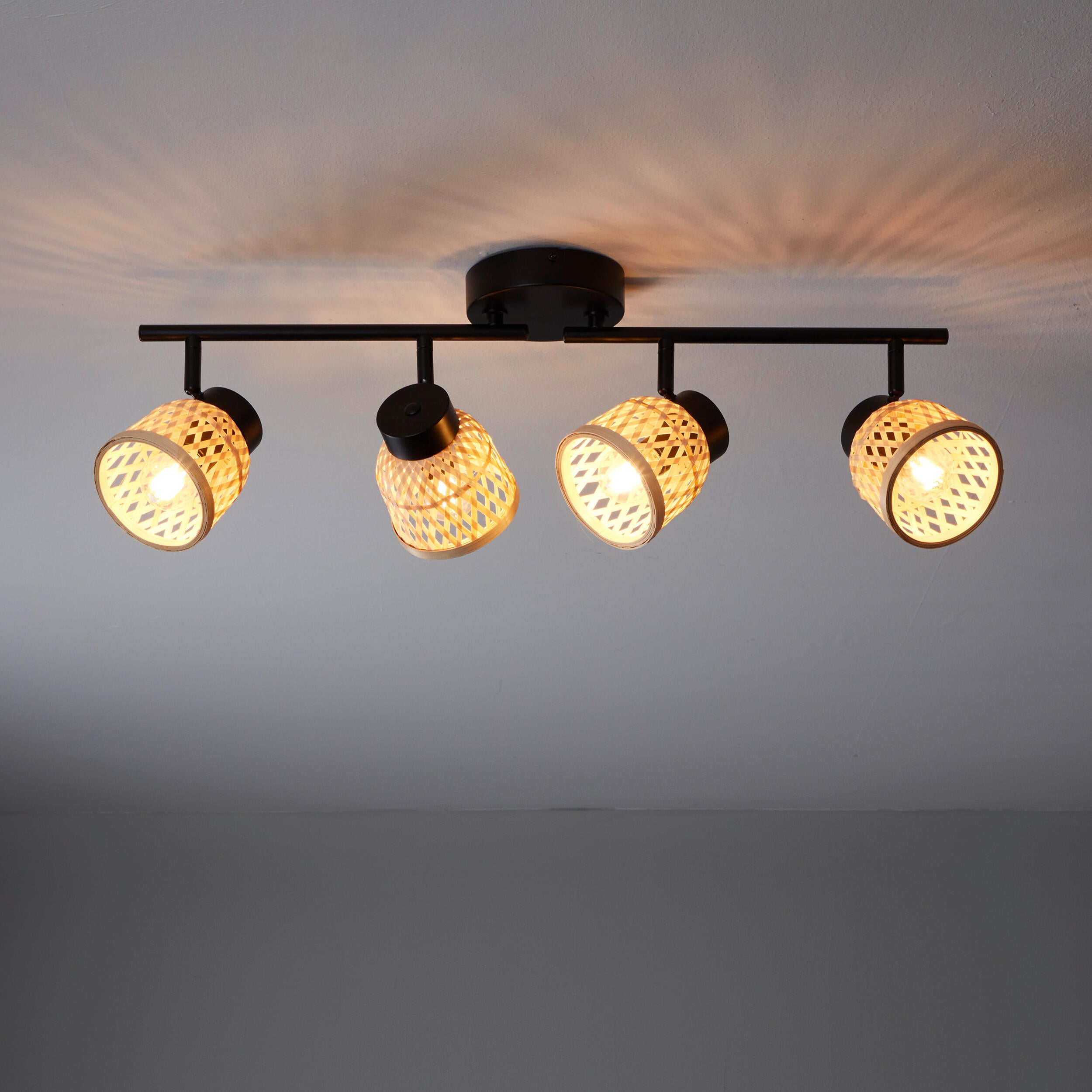 Candeeiro de teto INSPIRE NINON E14 4 LUZES D10.5CM PRETO - 21