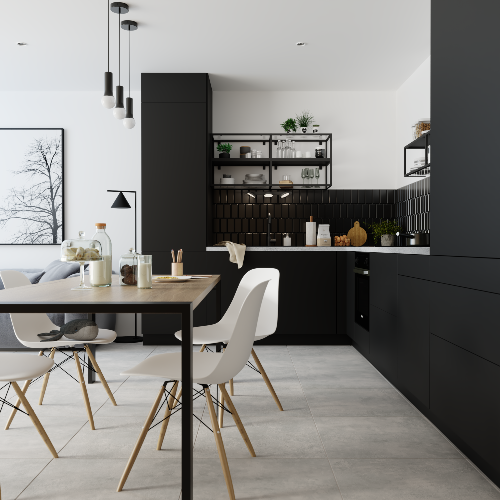 Front szuflady pod piekarnik FDB60/17 Vienne czarny Delinia iD - 6