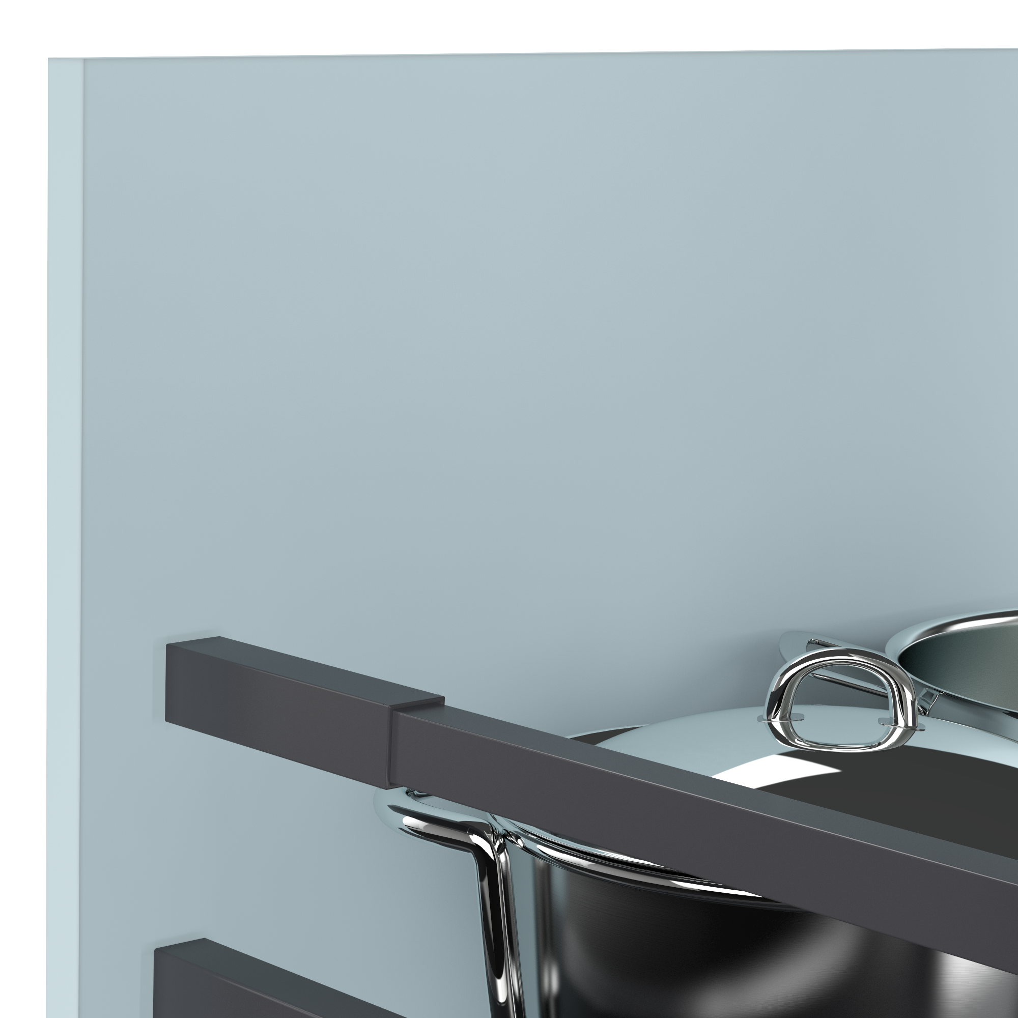 Frente gaveta de cozinha Delinia Oxford 59.7x25.3cm azul mate - 4