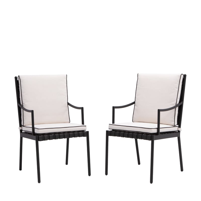 Krzesło ogrodowe Victoria 2 szt. aluminiowy Naterial