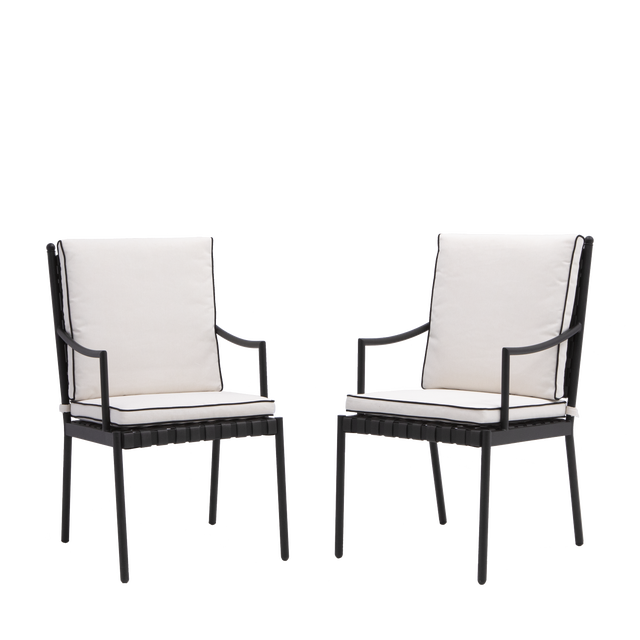 Krzesło ogrodowe Victoria 2 szt. aluminiowy Naterial