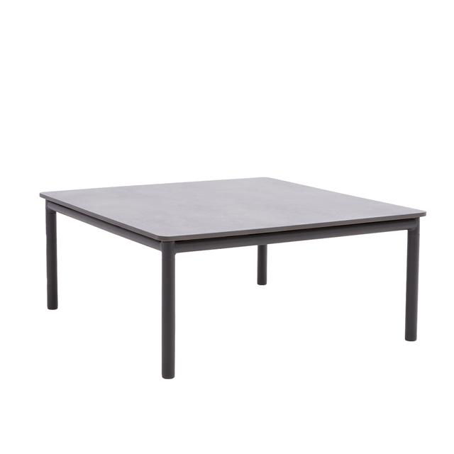 Mesa de centro quadrada preto Naterial Idunn