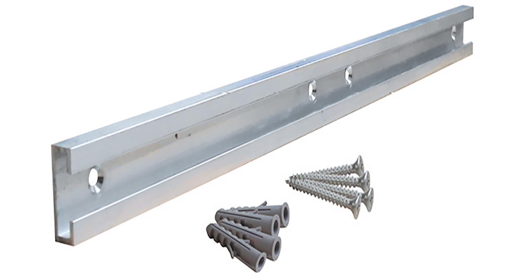 ProPlus Binario Per Tenda In Alluminio 180° - 100x2,6 Cm Con Viti Di Fissaggio Per Tende Da Sole E Paraspifferi