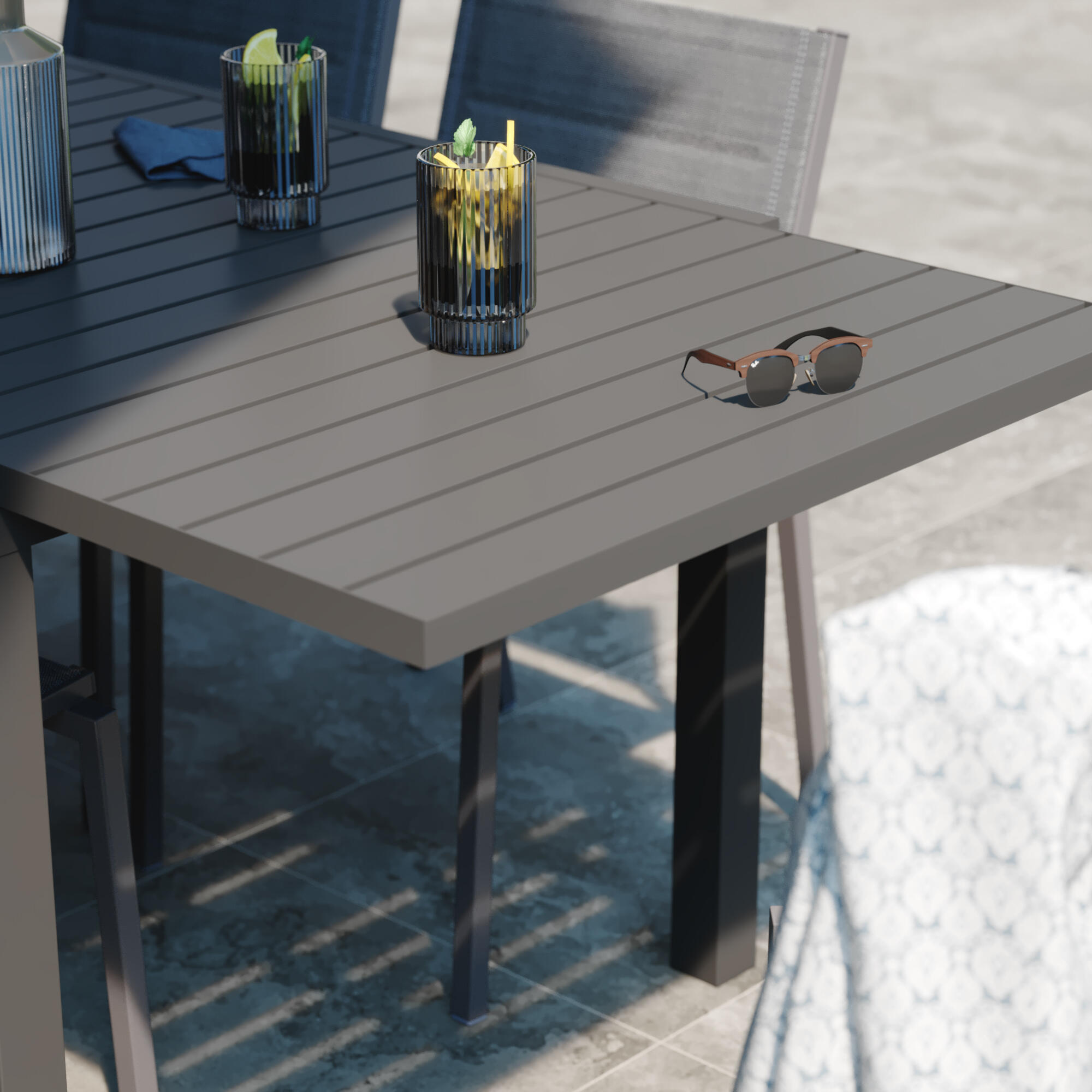 Guarda-sol NATERIAL aura ii octo d400cm antracite - 6