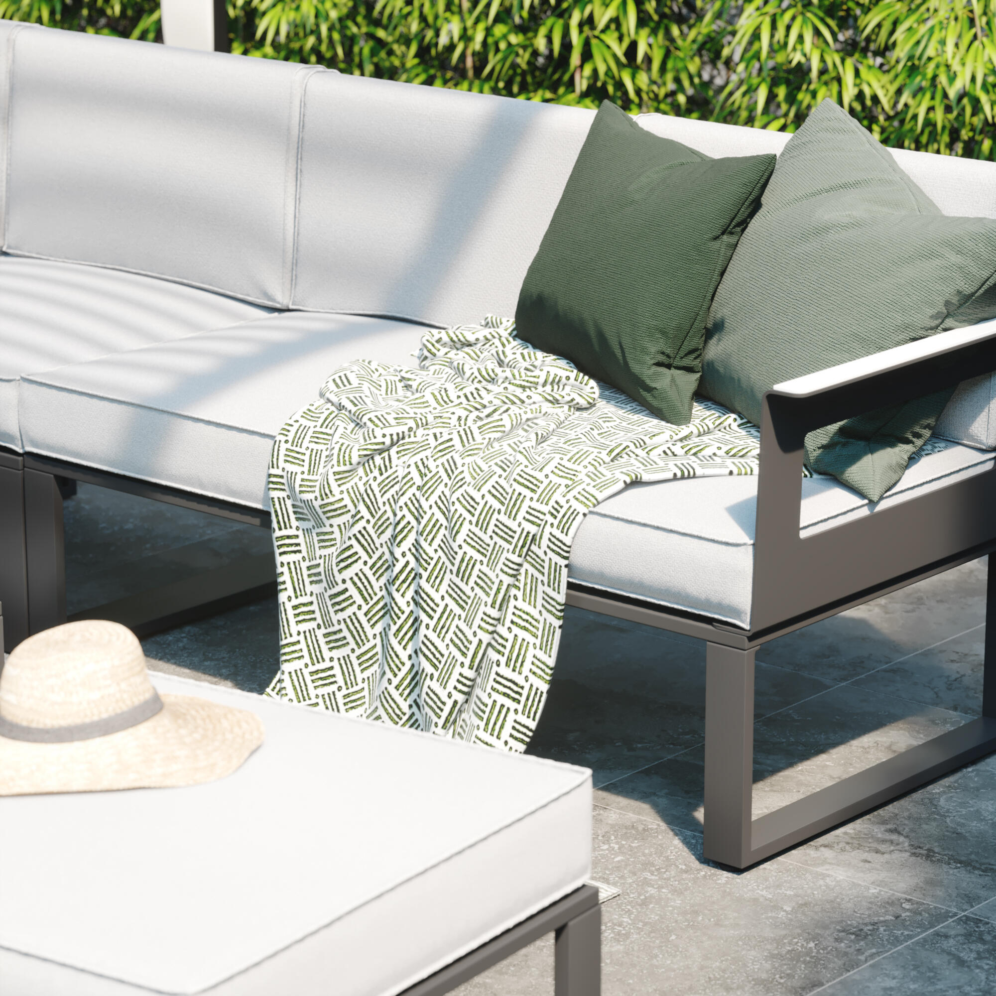 Meble ogrodowe zestaw Odyssea szare Naterial - 11