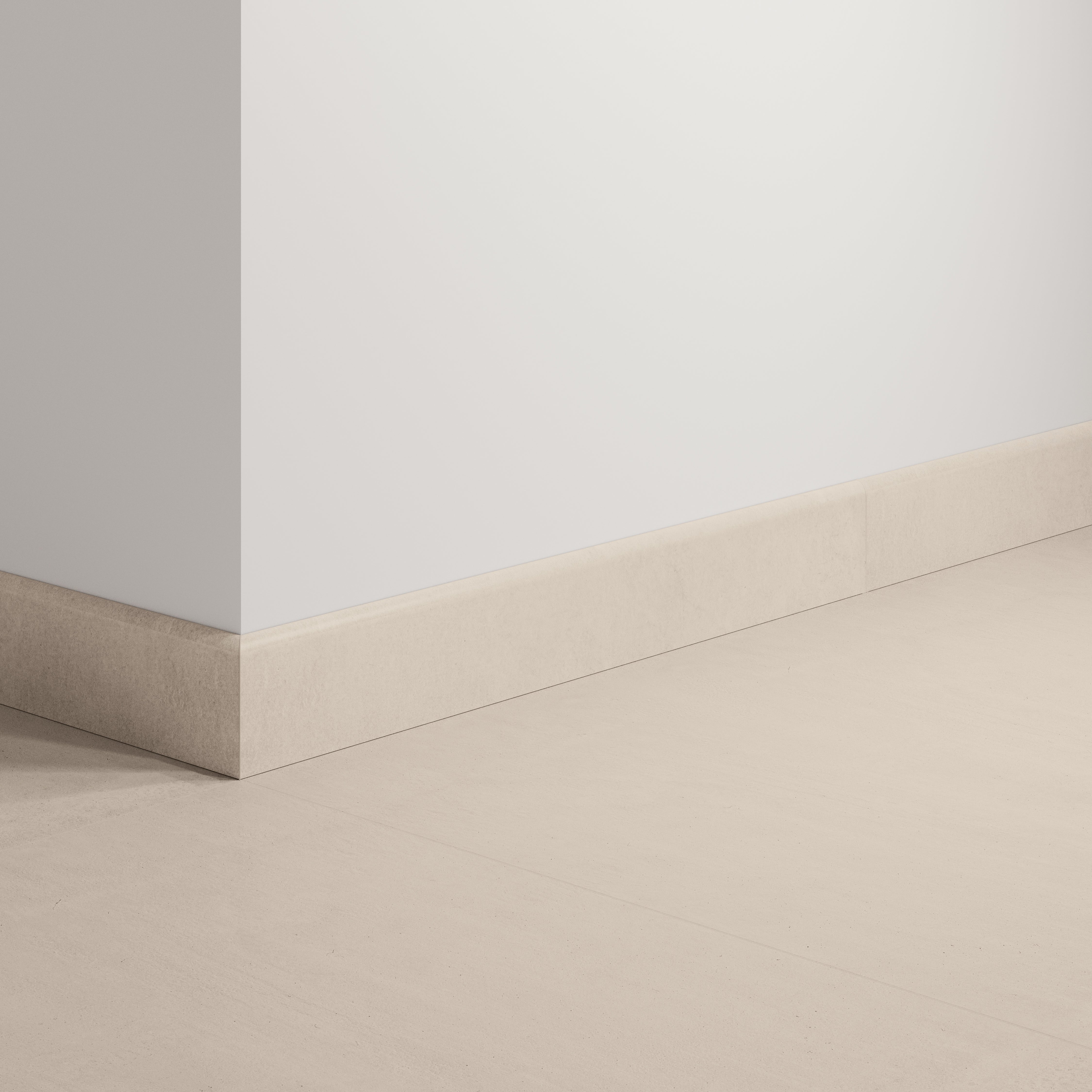 Lot de 2 plinthes carrelage Béton blanc n°61, Ht.  x L. 60 cm, Ep.8.9 mm - 2