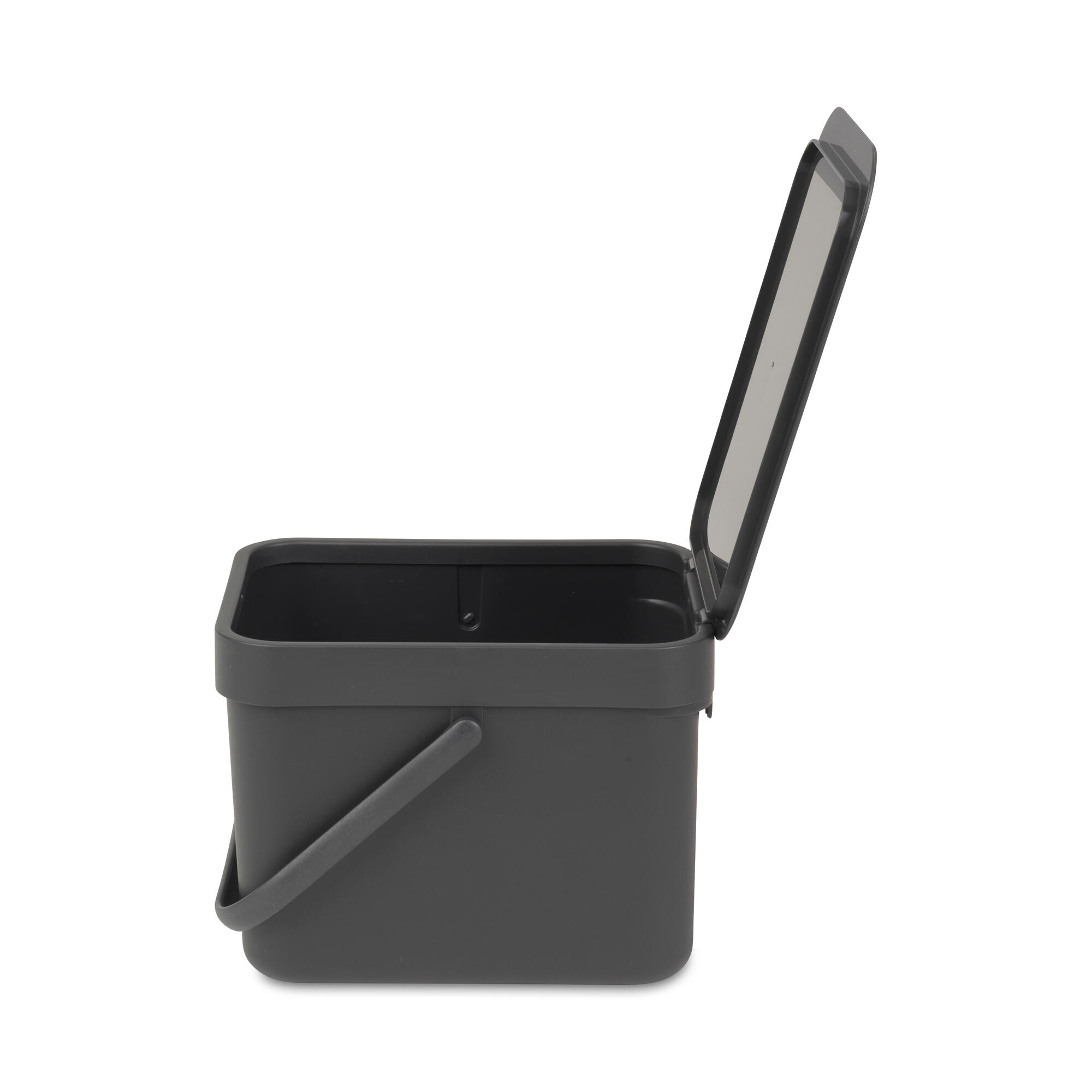 Poubelle compost de cuisine 6L BRABANTIA Sort&go gris - 5