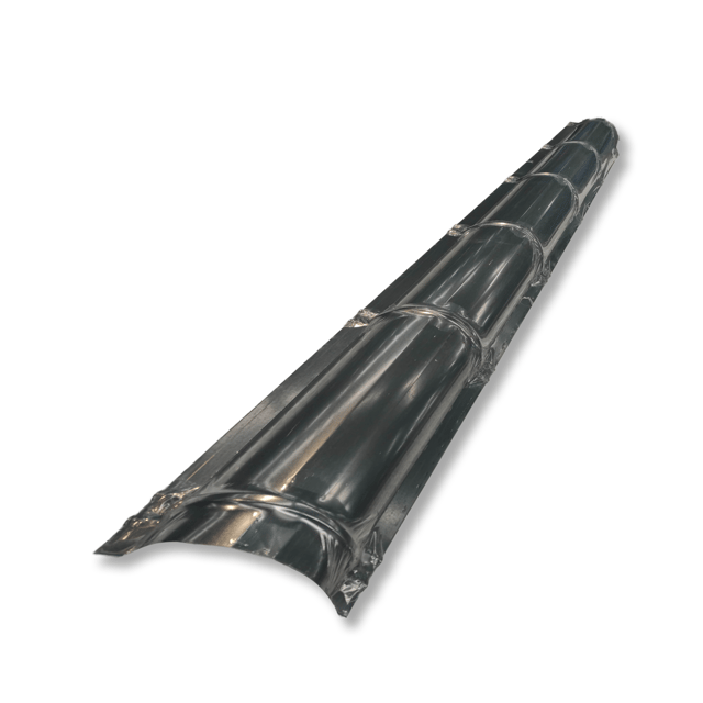 Faîtière demi-ronde gris, L.2.10m