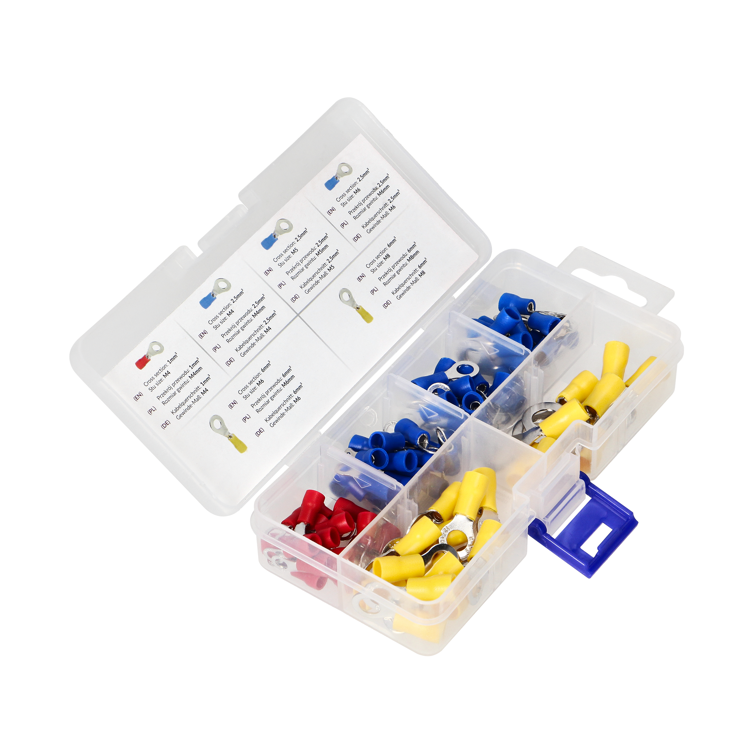 Końcówka oczkowa mix 120 szt. Orno