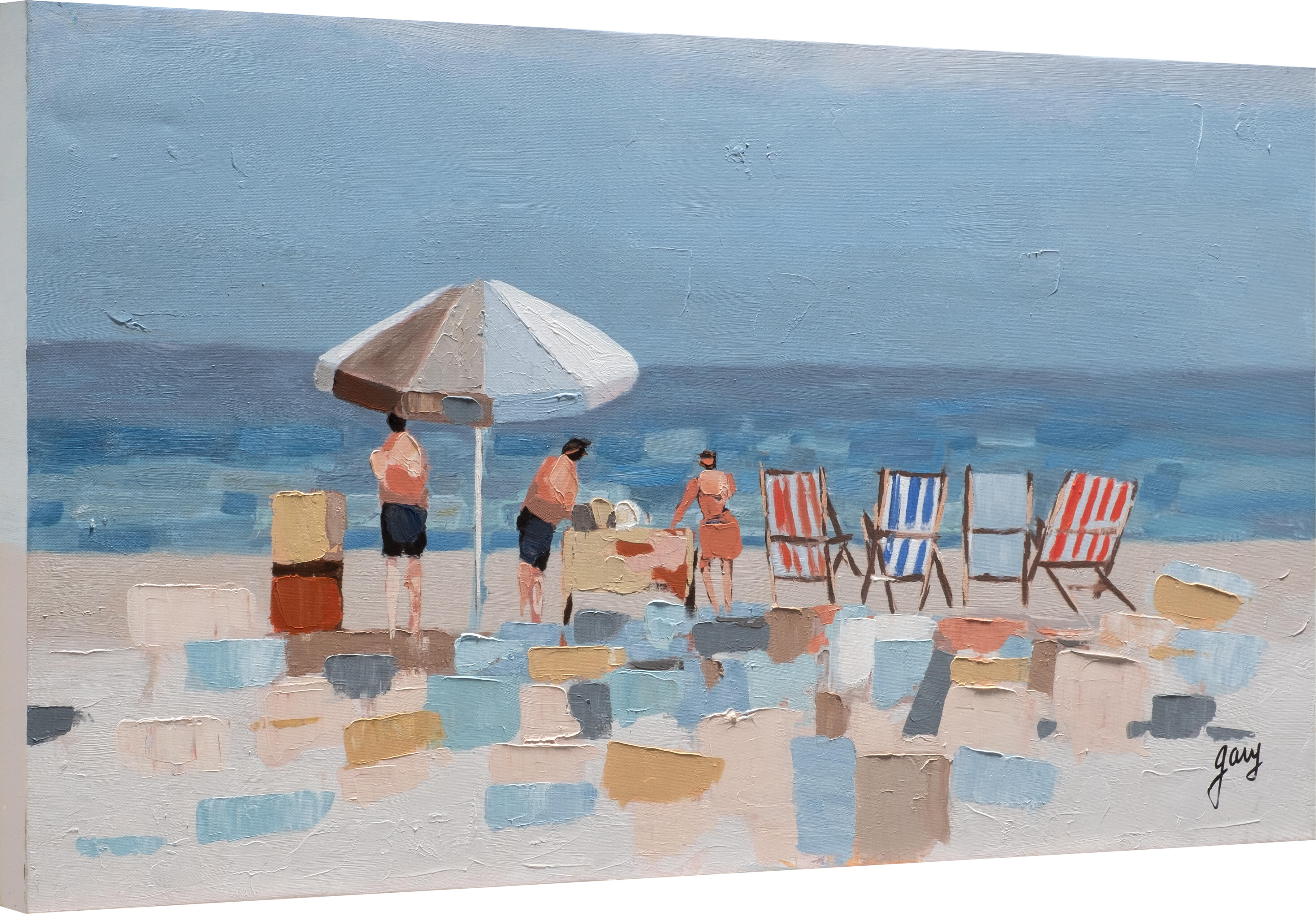 Tela pintada PRAIA 60 x 120 cm - 6