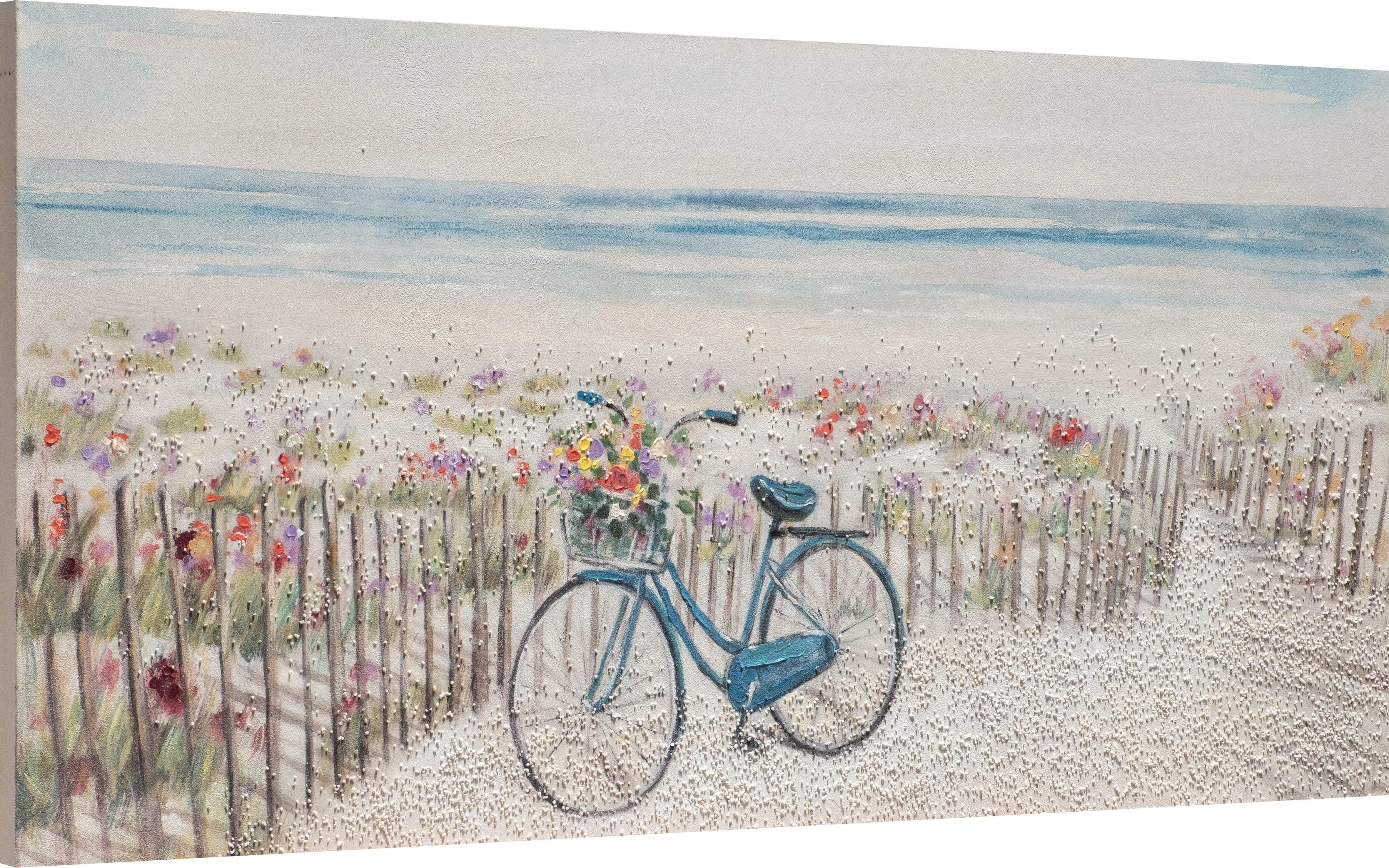 Tela pintada PRAIA BICICLETA 65 x 150 cm - 2