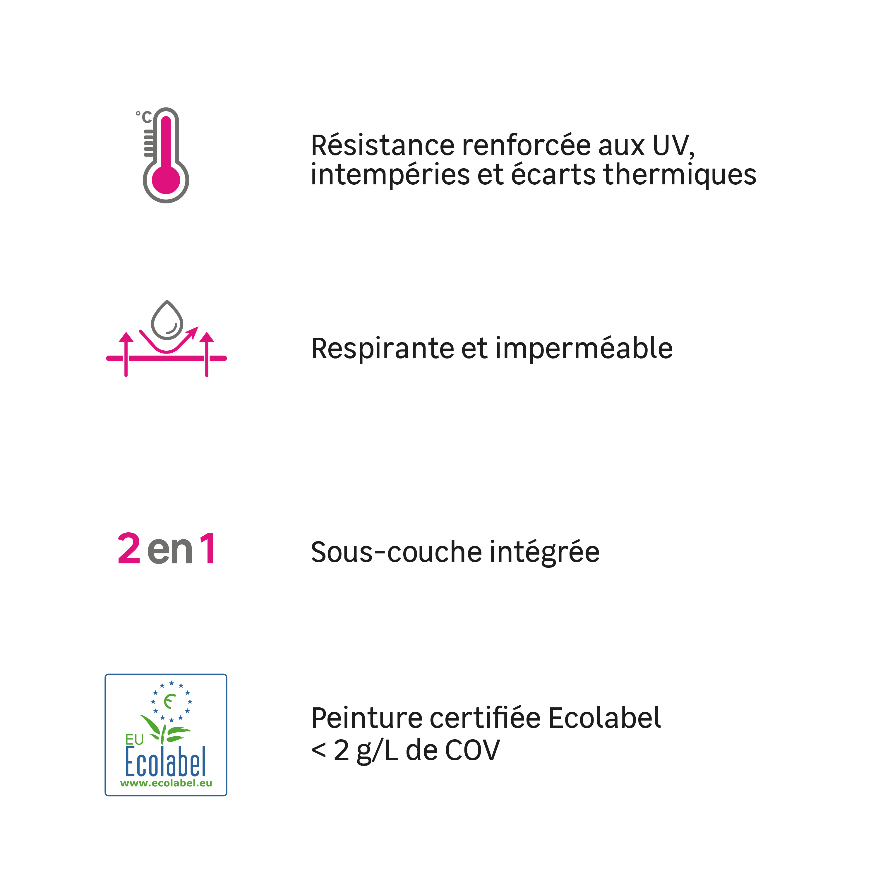 Peinture extérieure façade Conditions extrêmes LUXENS ton pierre mat 10L - 5